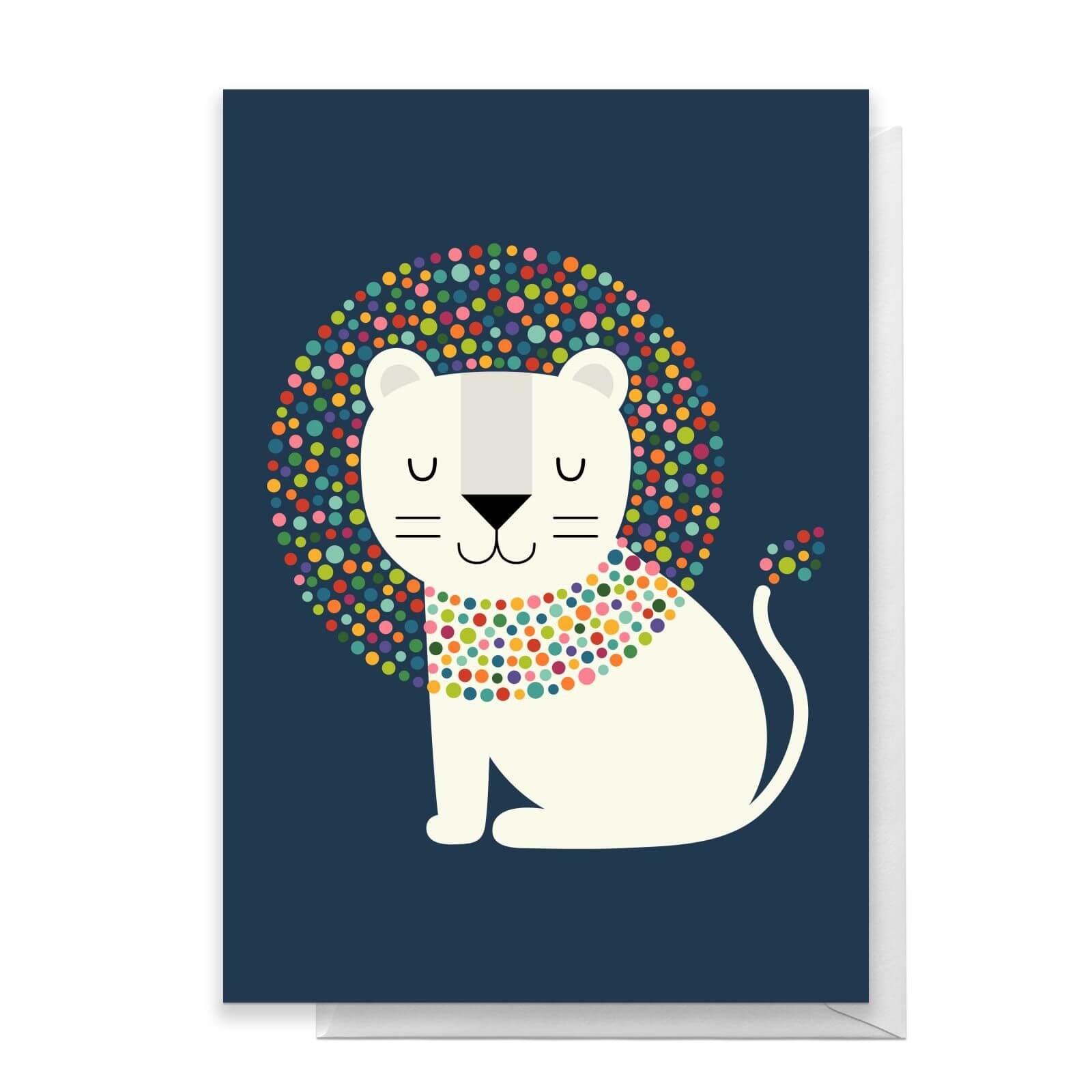 Andy Westface As A Lion Greetings Card - Standard Card