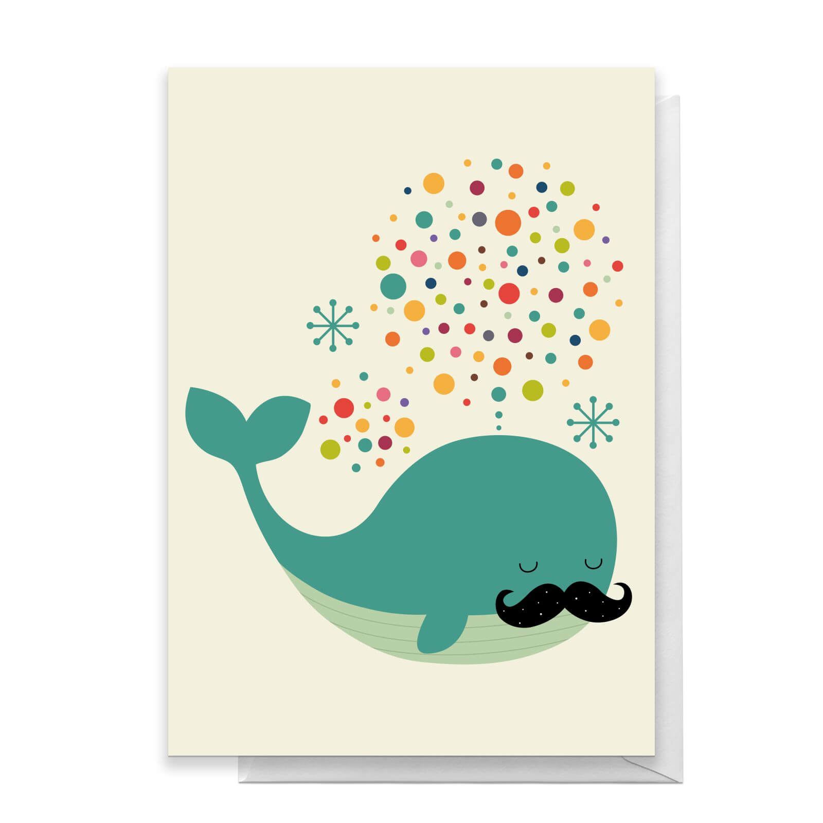 Andy Westface Fire Whale Greetings Card - Standard Card