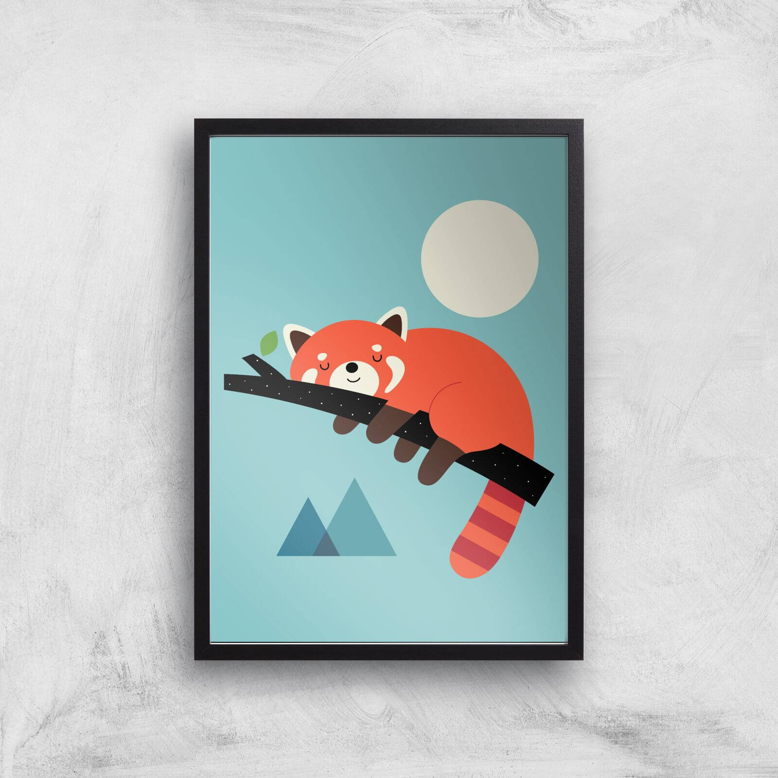 Andy Westface Nap Time Giclee Art Print - A3 - Black Frame