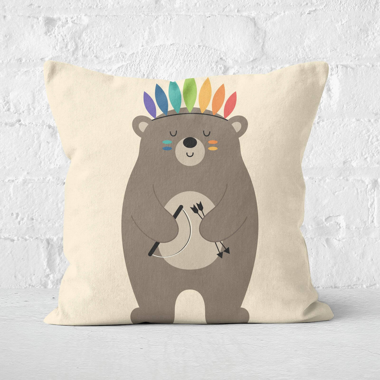 Andy Westface Be Brave Square Cushion - 60x60cm - Soft Touch