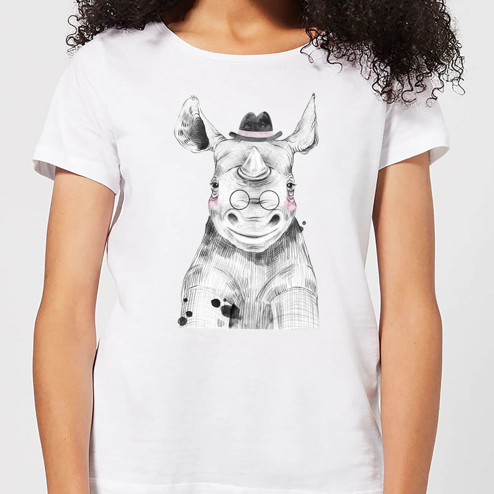 Literate Rhino Women's T-Shirt - White - XL - White