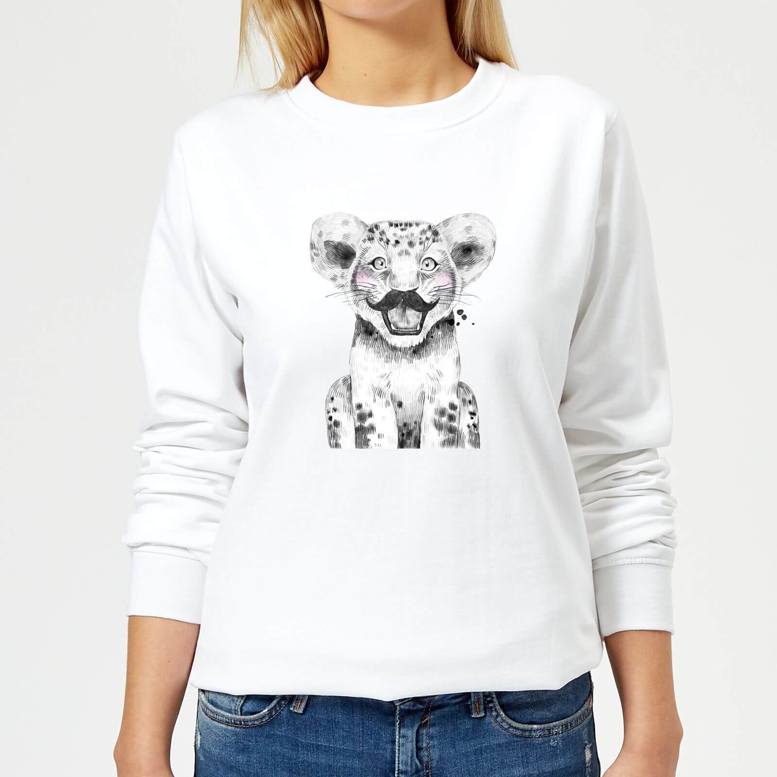 Moustache Cub Women's Sweatshirt - White - XS - White