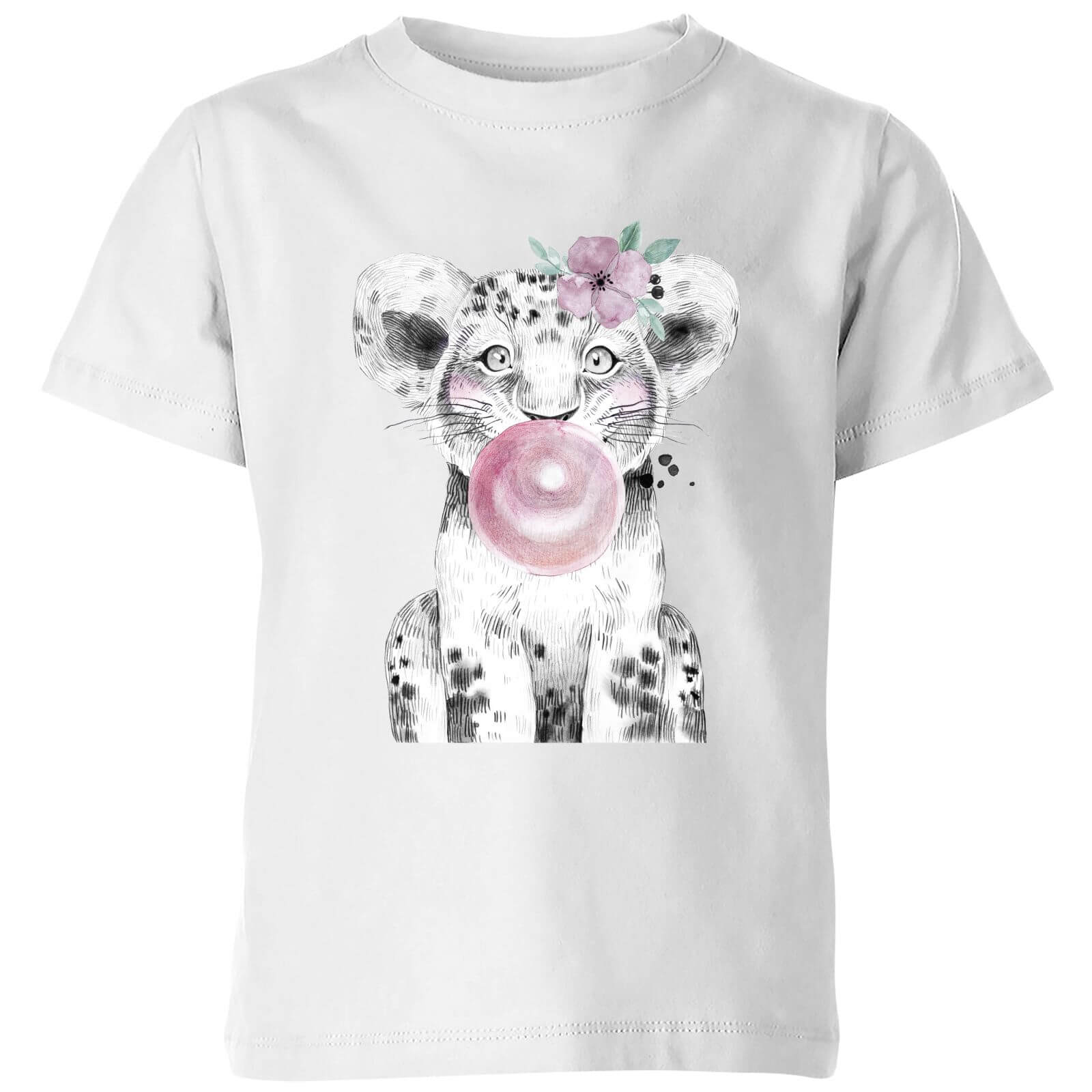 Bubblegum Cub Kids' T-Shirt - White - 9-10 Years - White