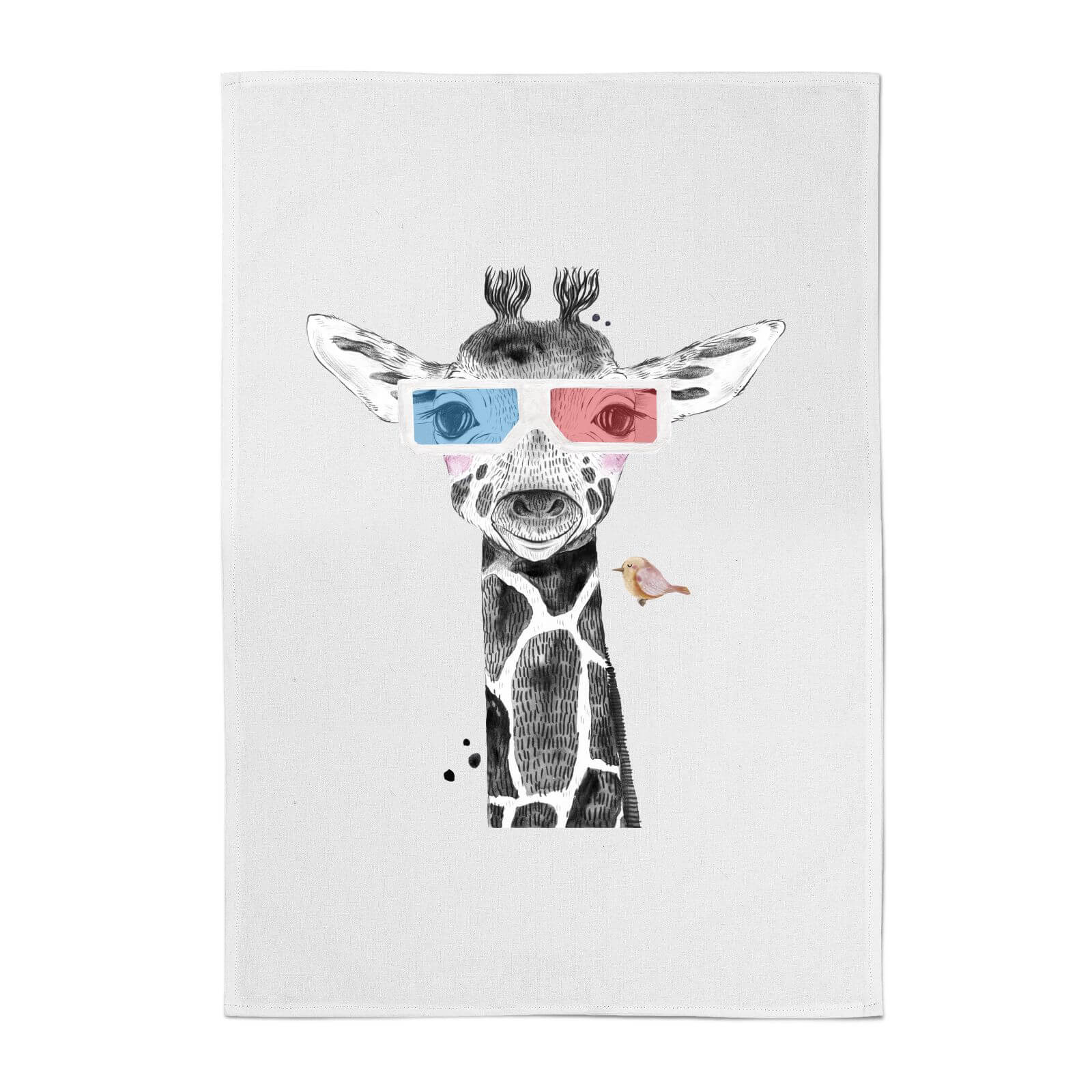 3D Giraffe Cotton Tea Towel