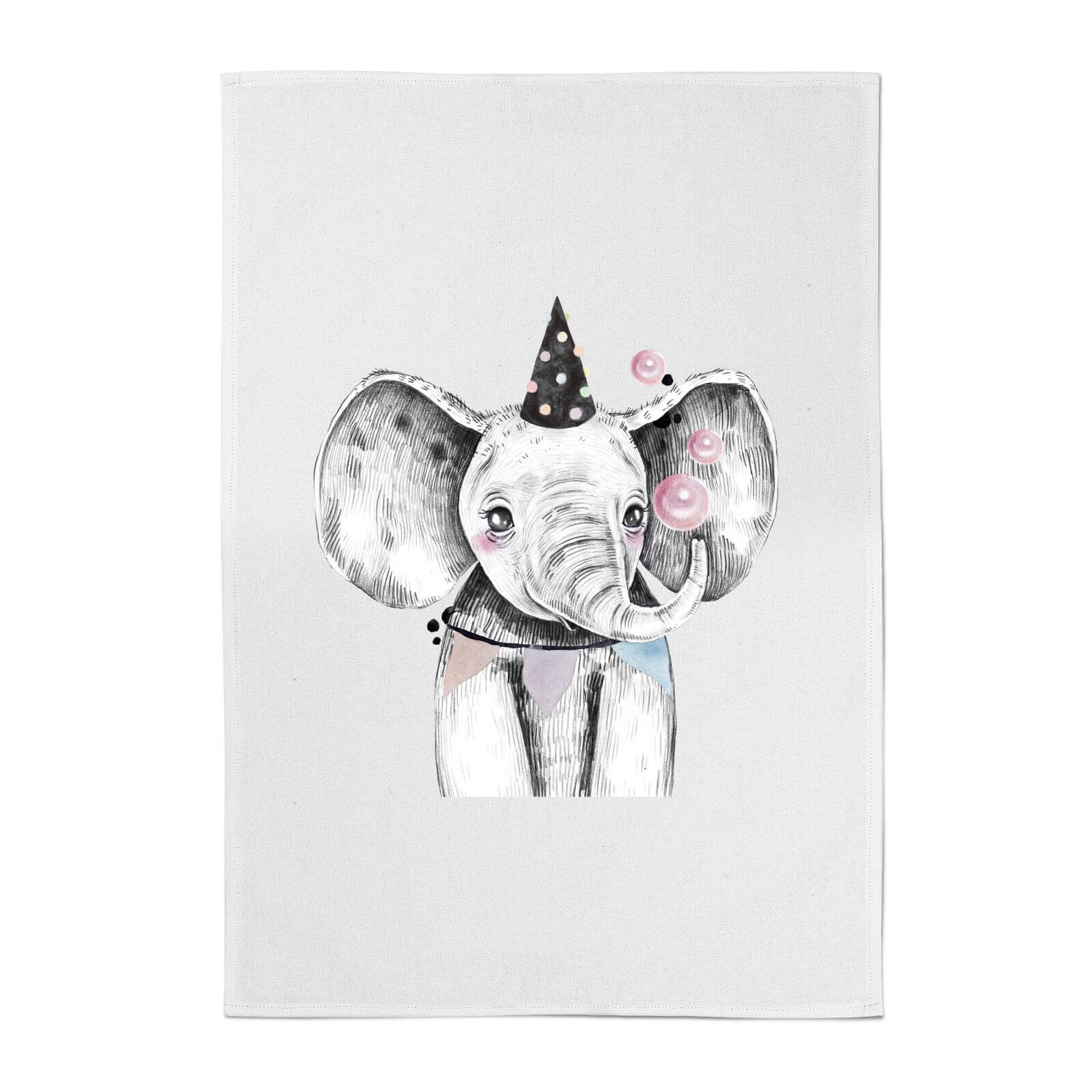 Party Elephant Cotton Tea Towel