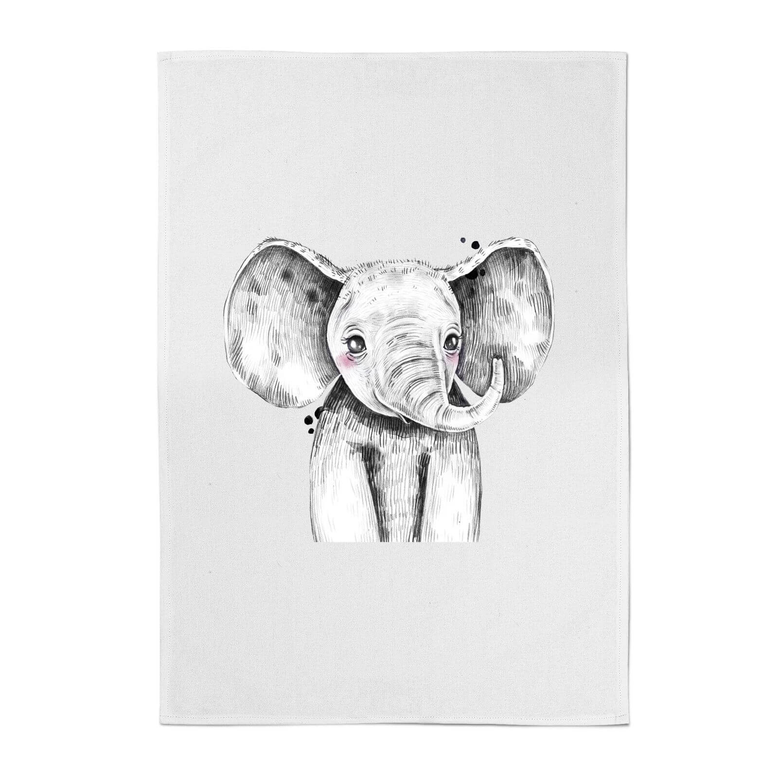 Cute Elephant Cotton Tea Towel