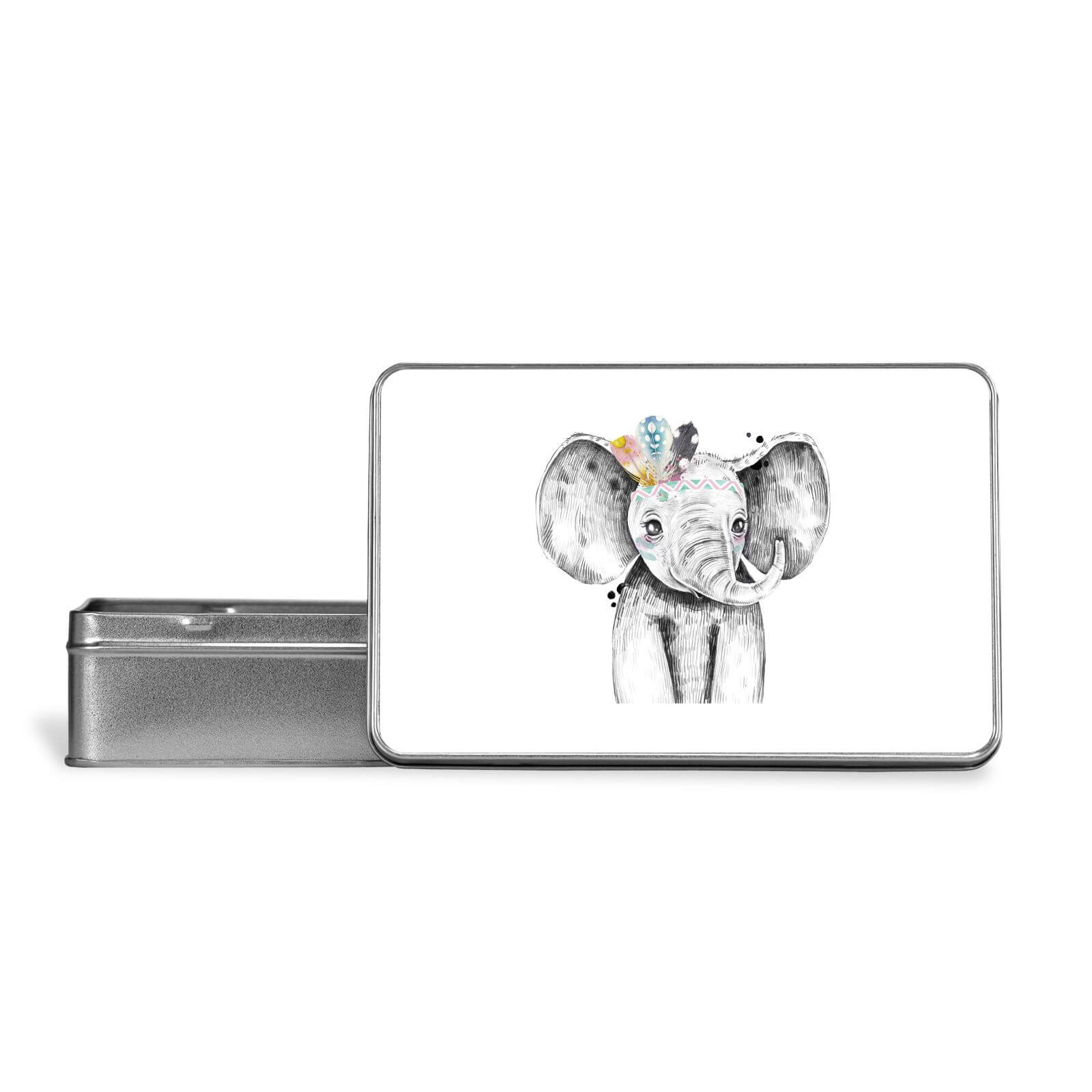 Indie Elephant Metal Storage Tin