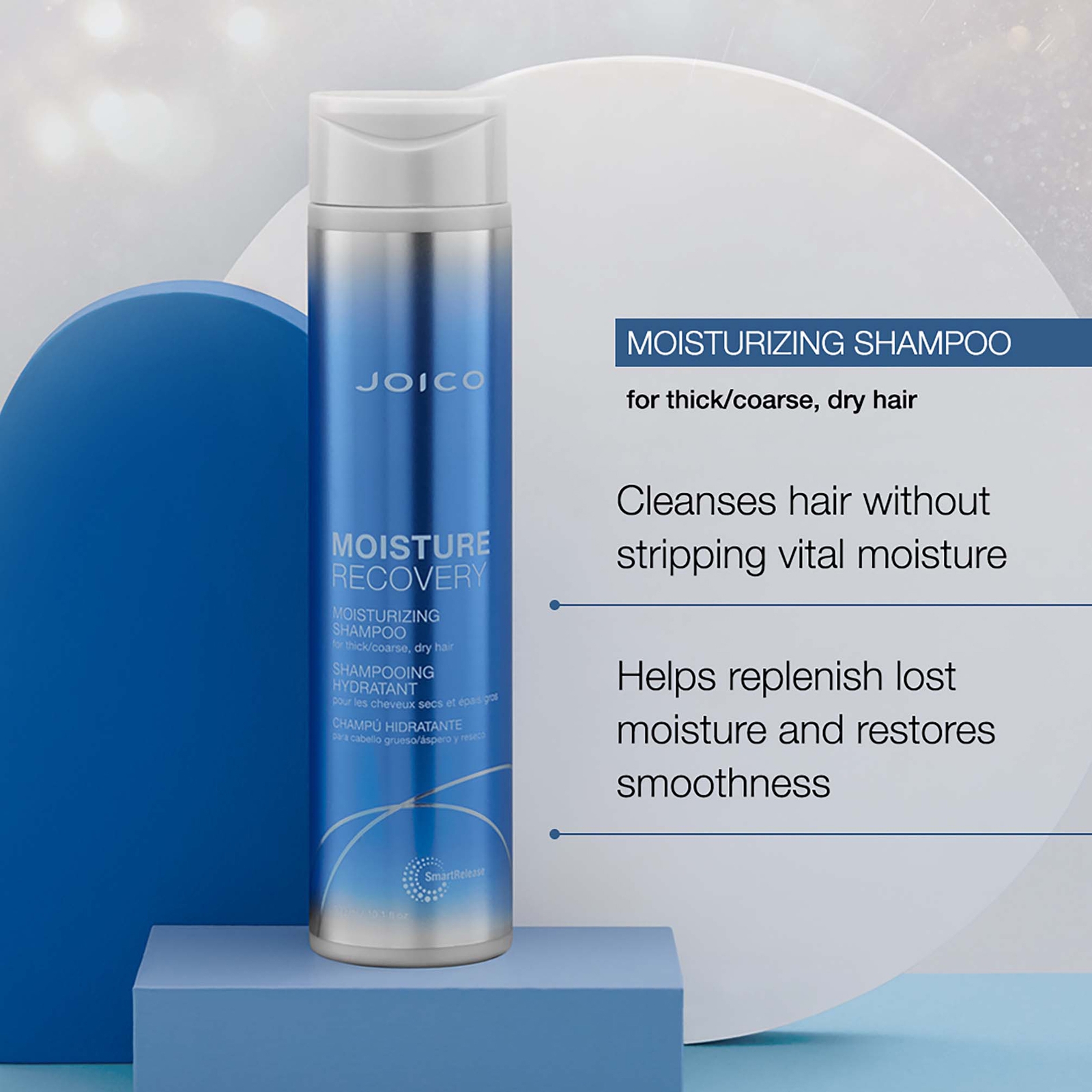 Thumbnail - Joico Moisture Recovery Moisturizing Shampoo For Thick-Coarse, Dry Hair 300ml