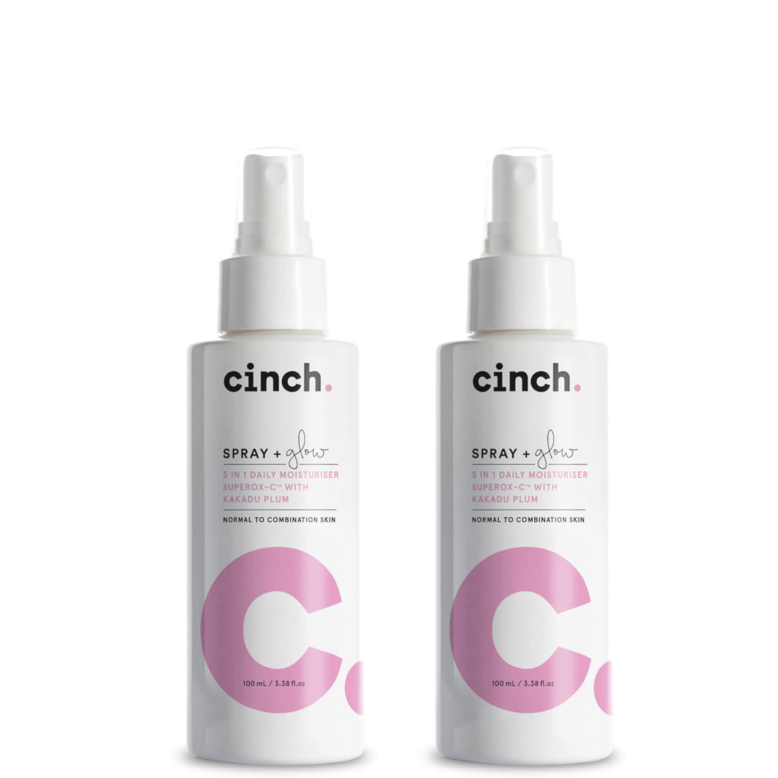 Cinch Spray and Glow Duo 2 x 100ml (Worth $79.90)