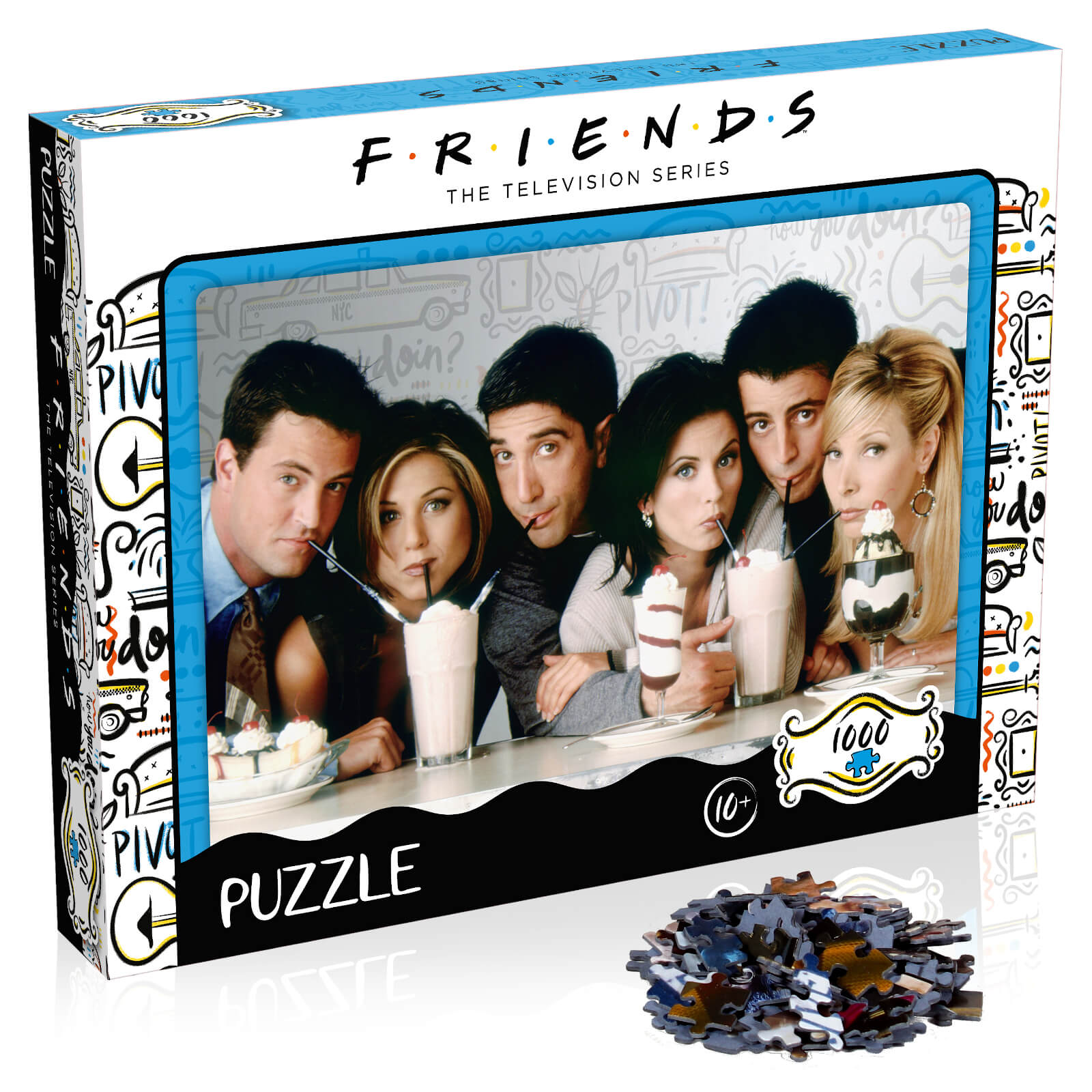Winning Moves unisex 1000 Piece Jigsaw Puzzle | Friends Milkshake Edition