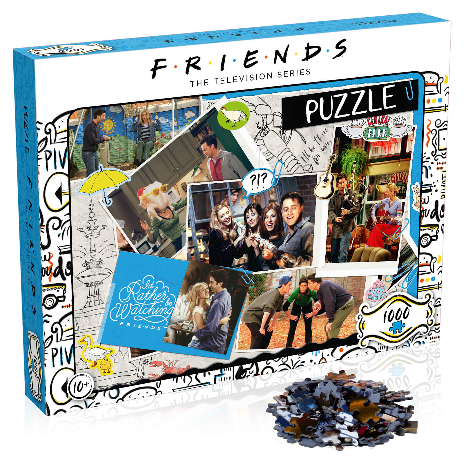 Winning Moves unisex 1000 Piece Jigsaw Puzzle | Friends Scrapbook Edition