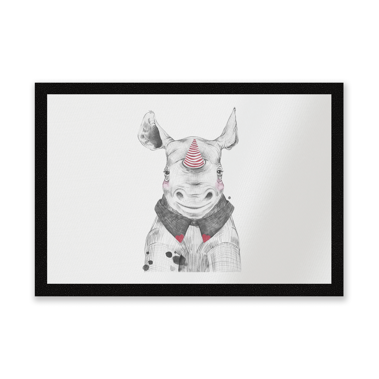 Clown Rhino Entrance Mat