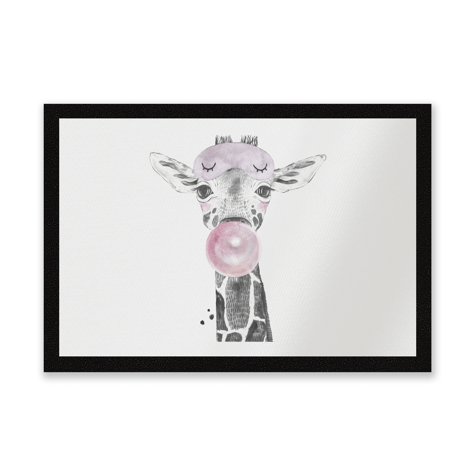 Bubblegum Giraffe Entrance Mat