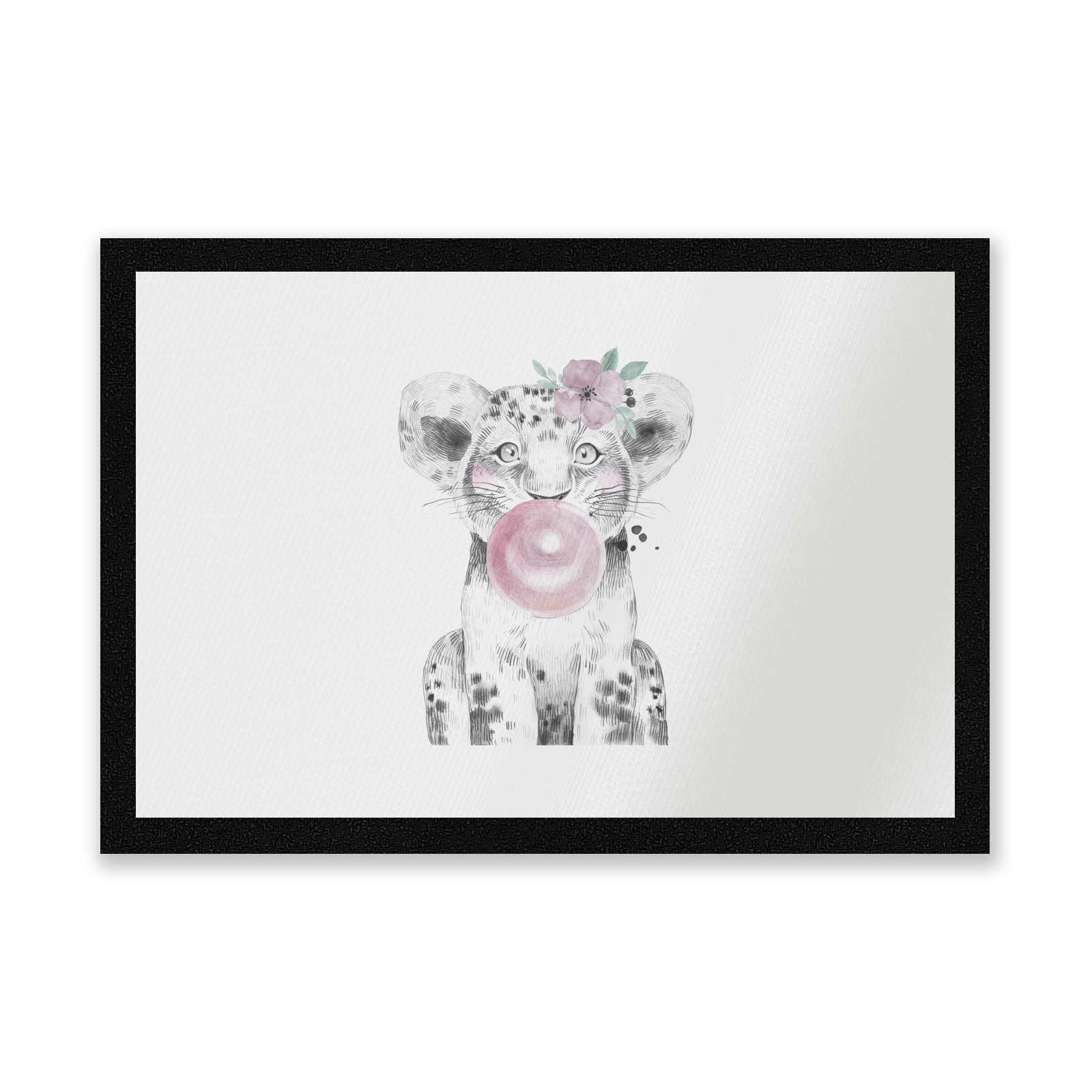 Bubblegum Cub Entrance Mat