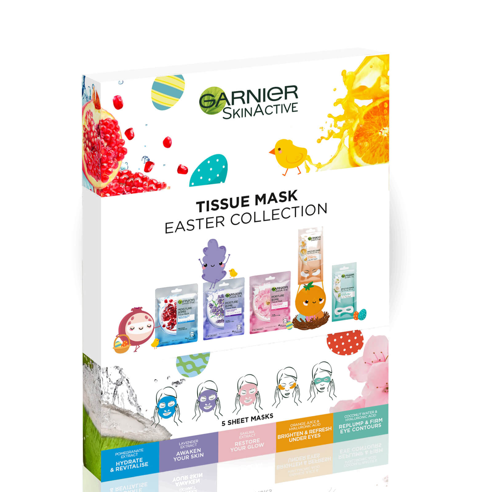 

Тканевая маска пасхальная коллекция Garnier