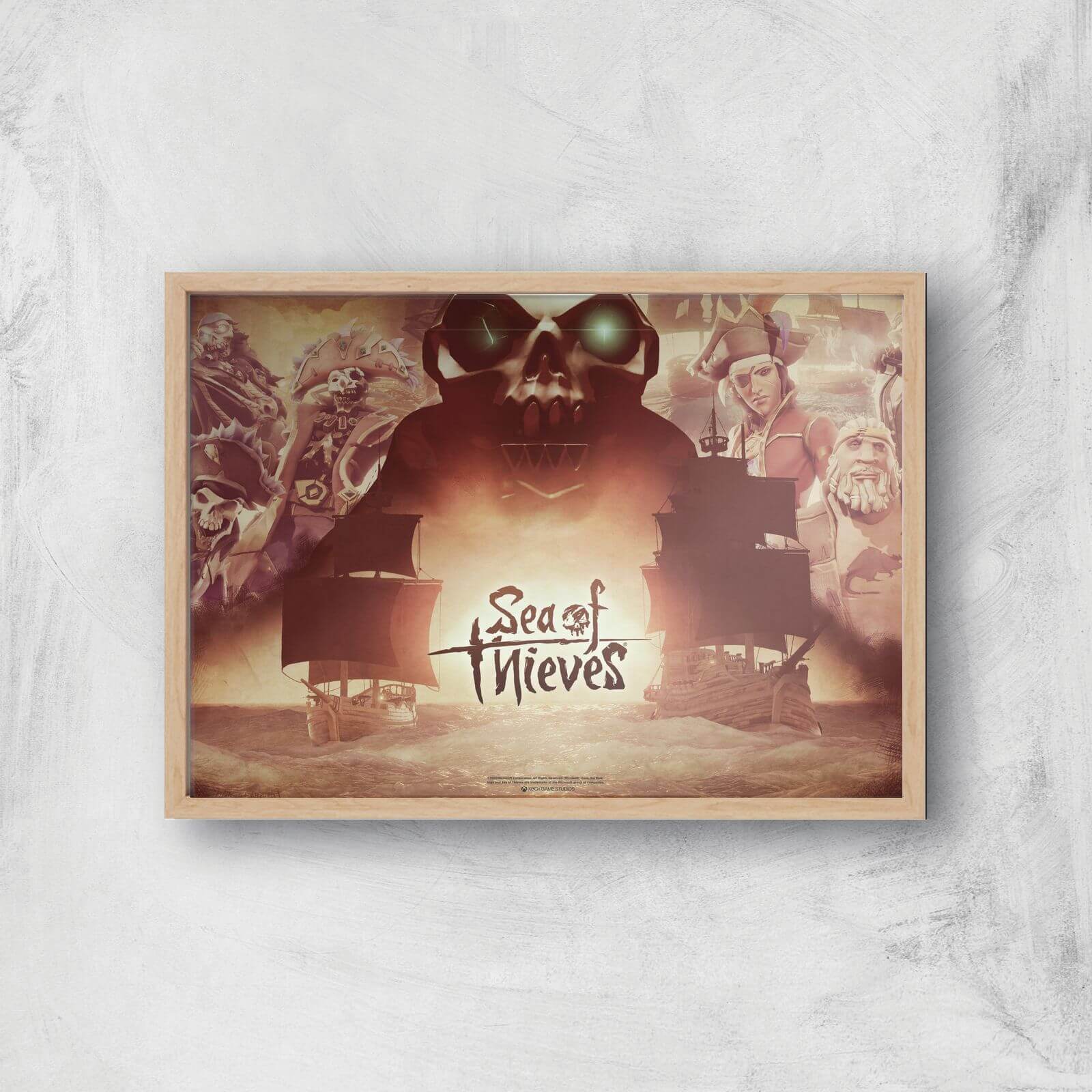 

Sea Of Thieves 2nd Anniversary Giclee Art Print - A4 - Wooden Frame