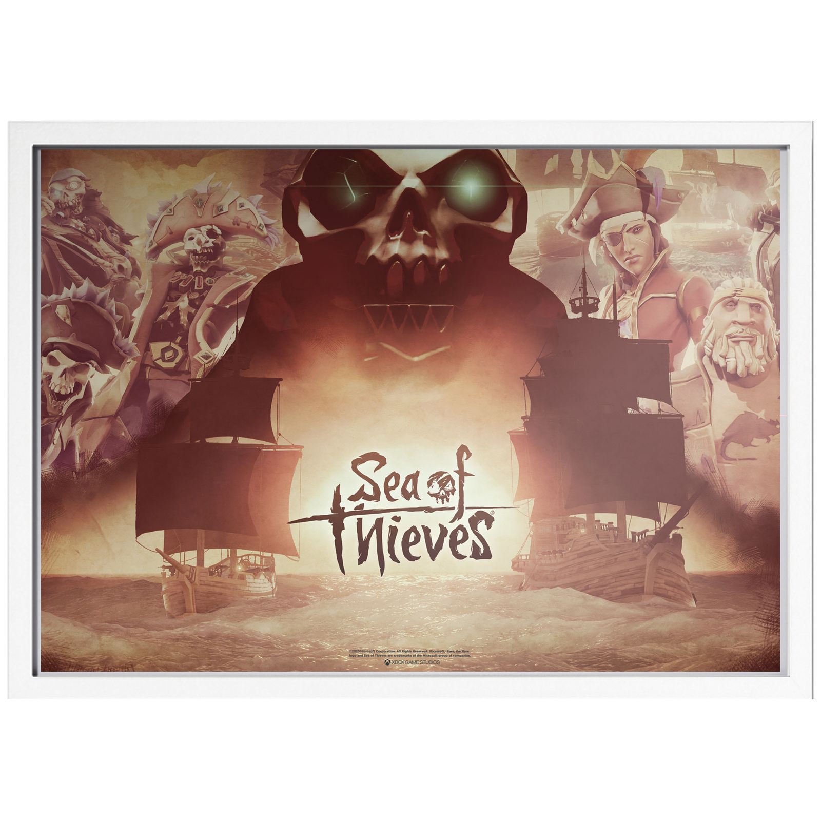 Sea Of Thieves 2nd Anniversary Giclee Art Print - A2 - White Frame
