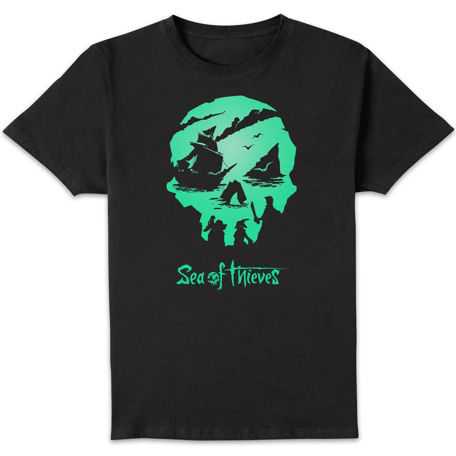 Sea Of Thieves 2nd Anniversary Logo Unisex T-Shirt - Black - M