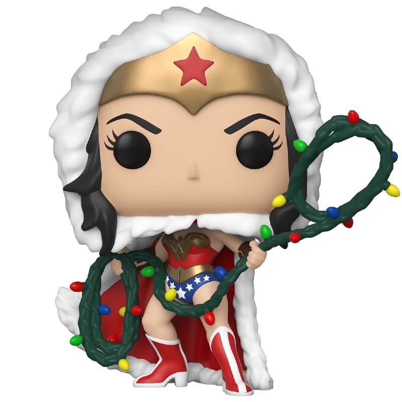 Dc Comics Holiday Wonder Woman With Lights Lasso Pop! Vinyl Figure
