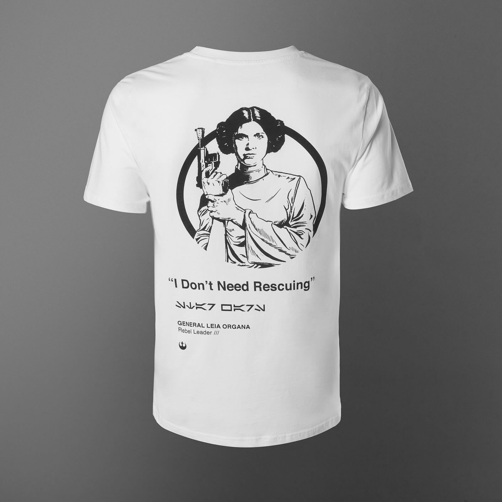 Star Wars Princess Leia Unisex T-Shirt - White - XS