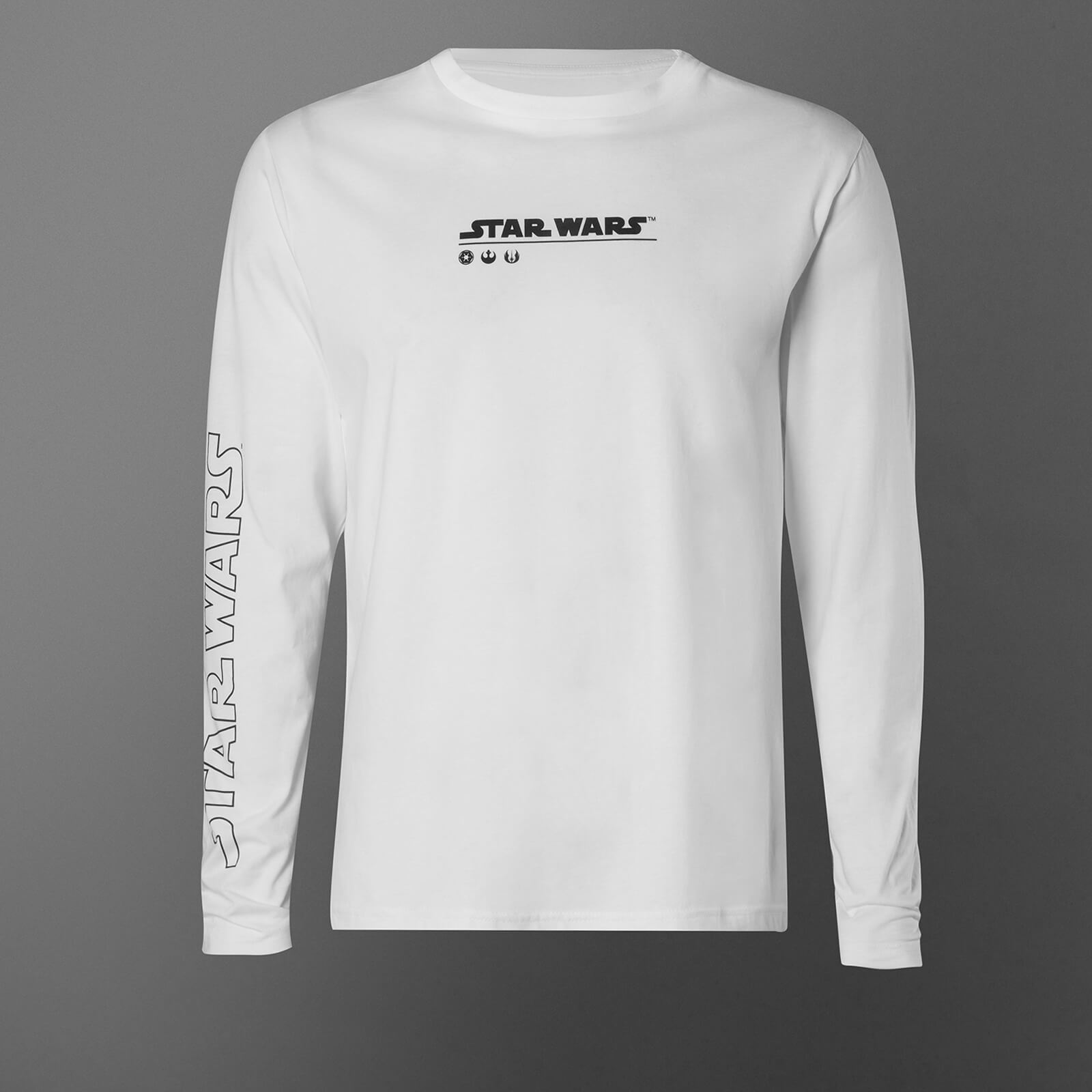 

T-shirt à manches longues Star Wars May The Force Be With You - Blanc - Unisexe - S - Blanc