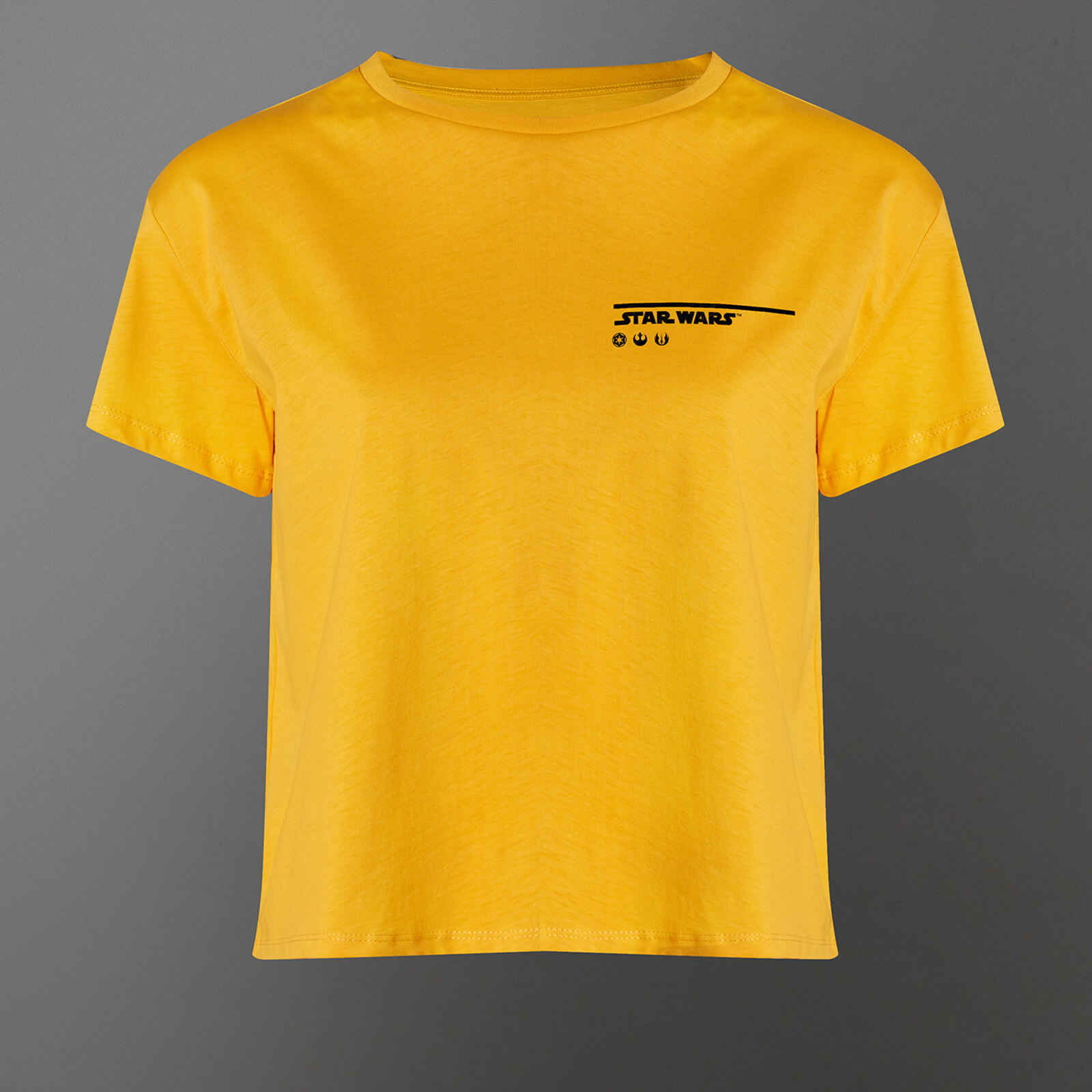 

T-Shirt Corta Star Wars The Falcon - Giallo Mostarda - Donna - M - Mustard