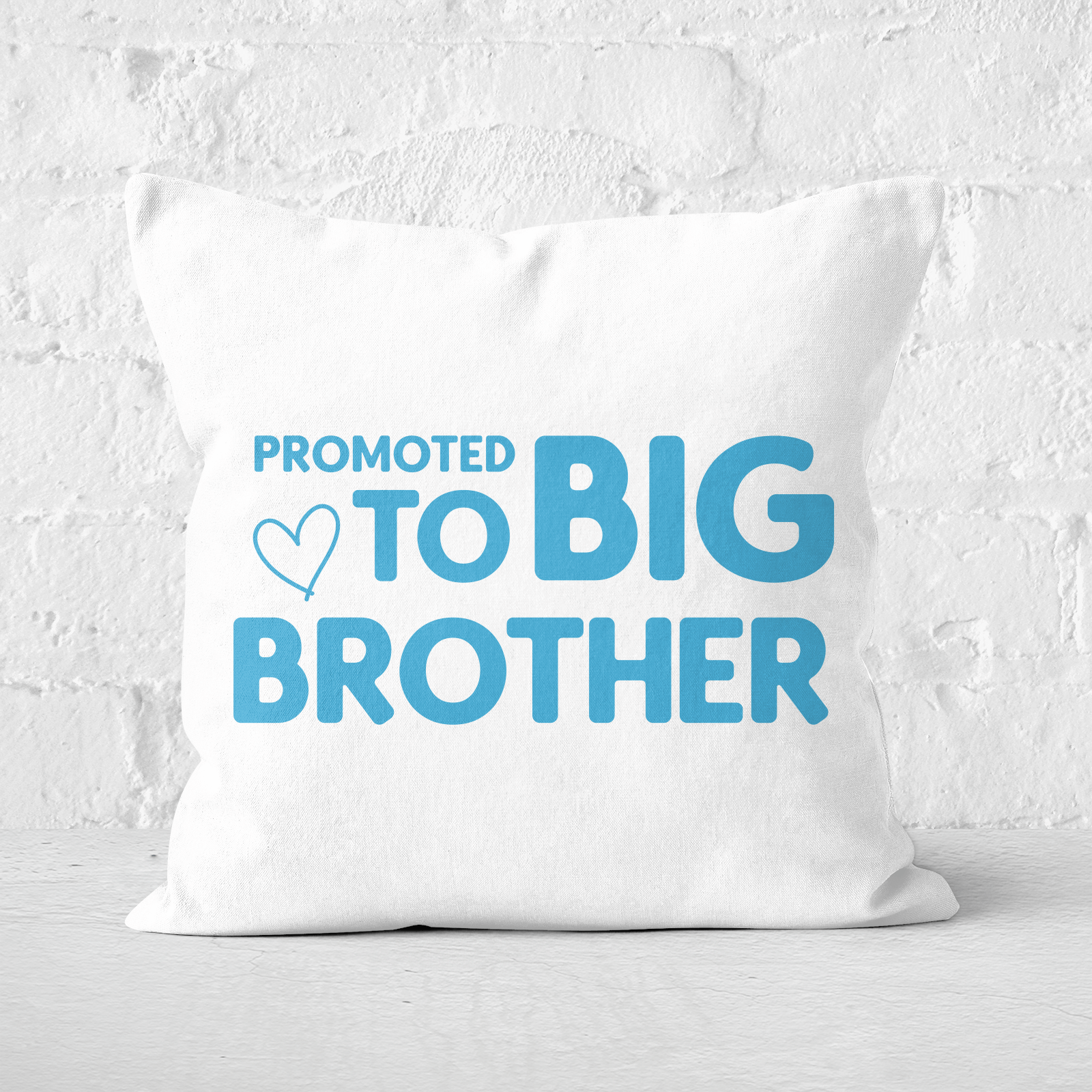 Promoted To Big Brother Square Cushion - 60x60cm - Soft Touch