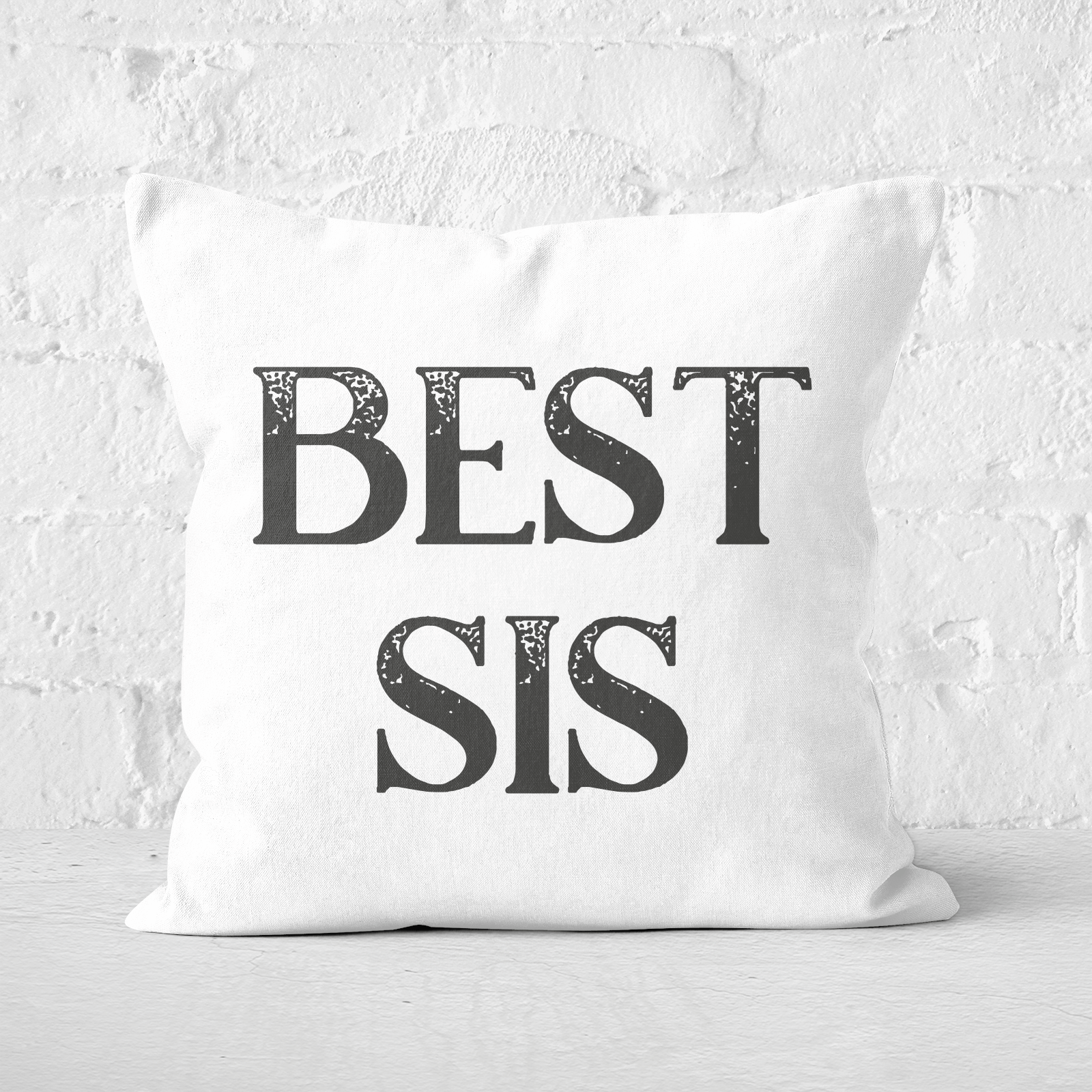 Best Sis Square Cushion - 60x60cm - Soft Touch