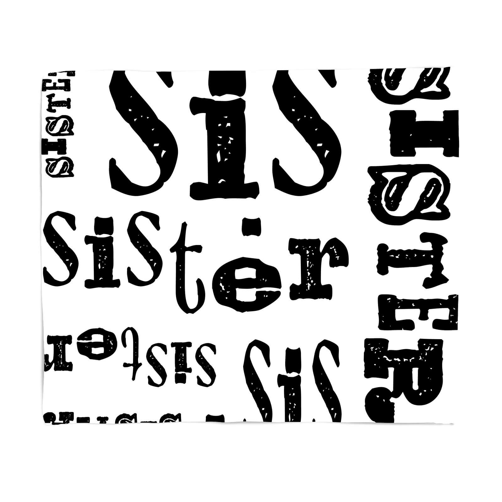 Vintage Sister Pattern Fleece Blanket