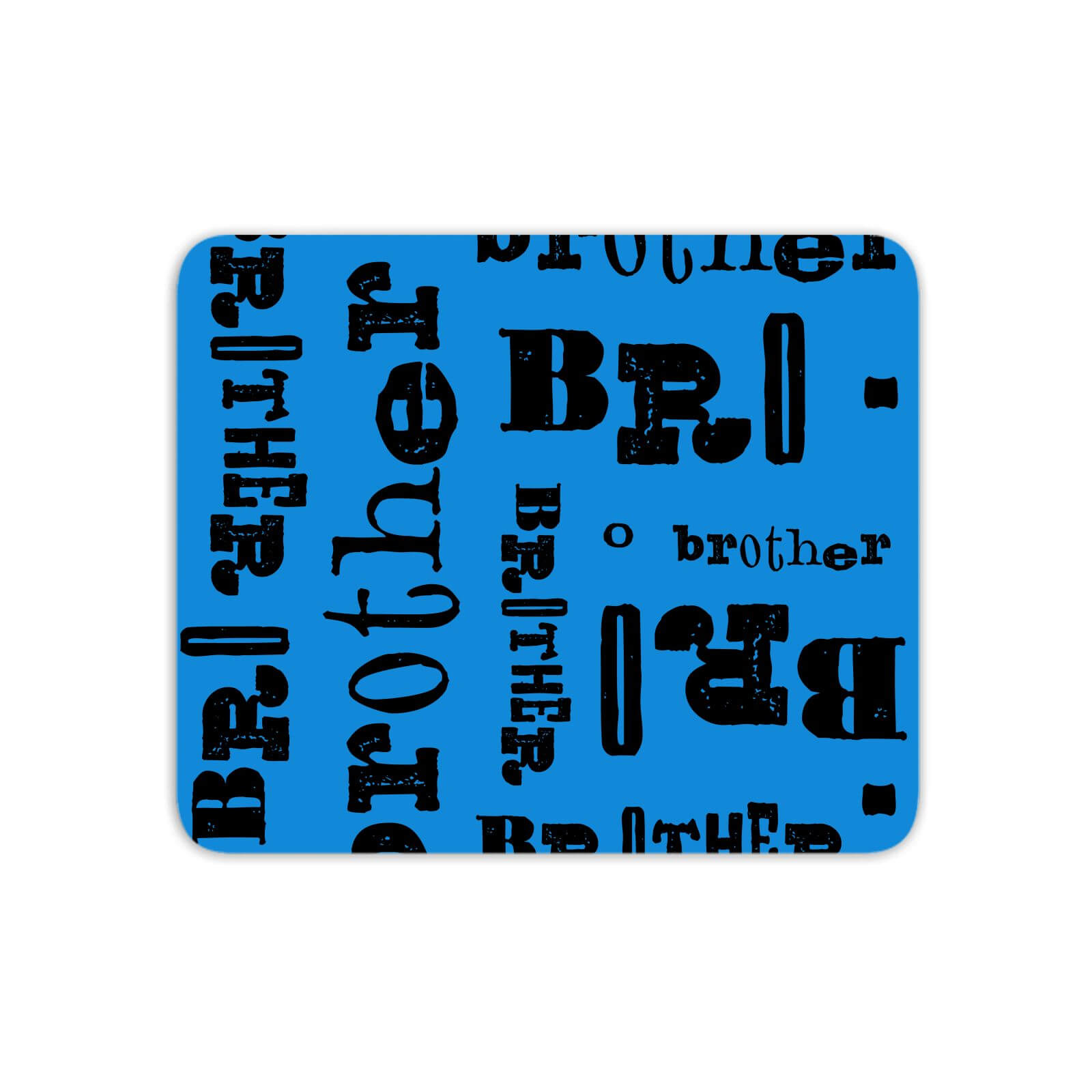 Vintage Brother Pattern Mouse Mat