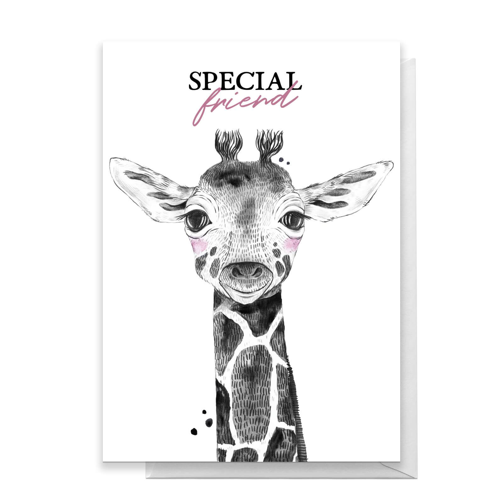 Special Friend Giraffe Greetings Card - Standard Card
