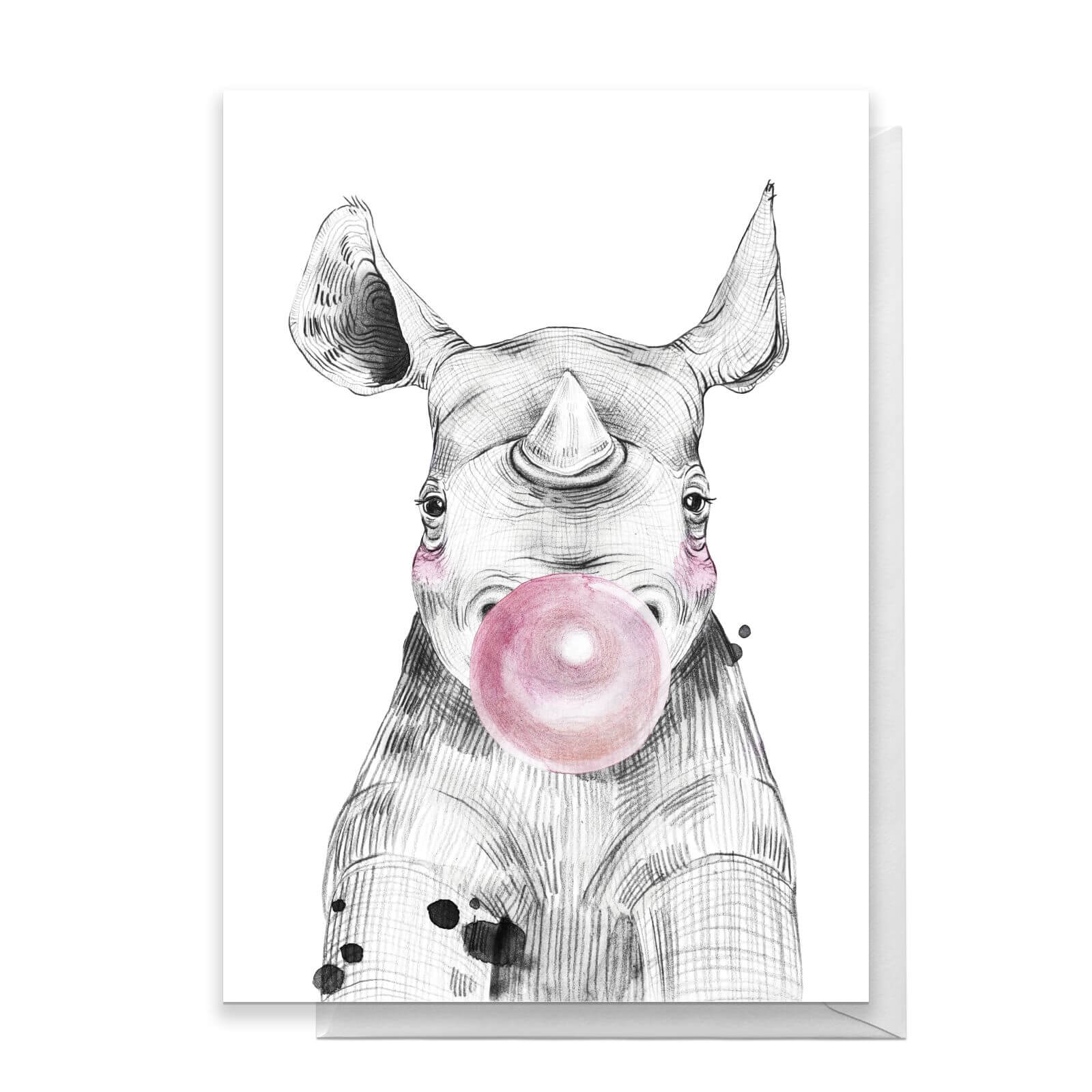 Rhino Greetings Card - Standard Card