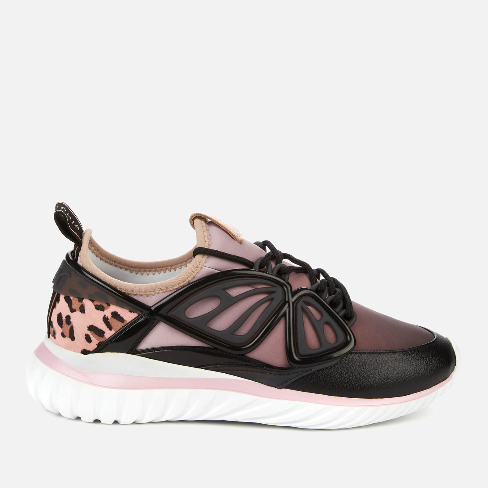 Sophia Webster Women's Fly-By Running Style Trainers - Black/Pink - UK 3