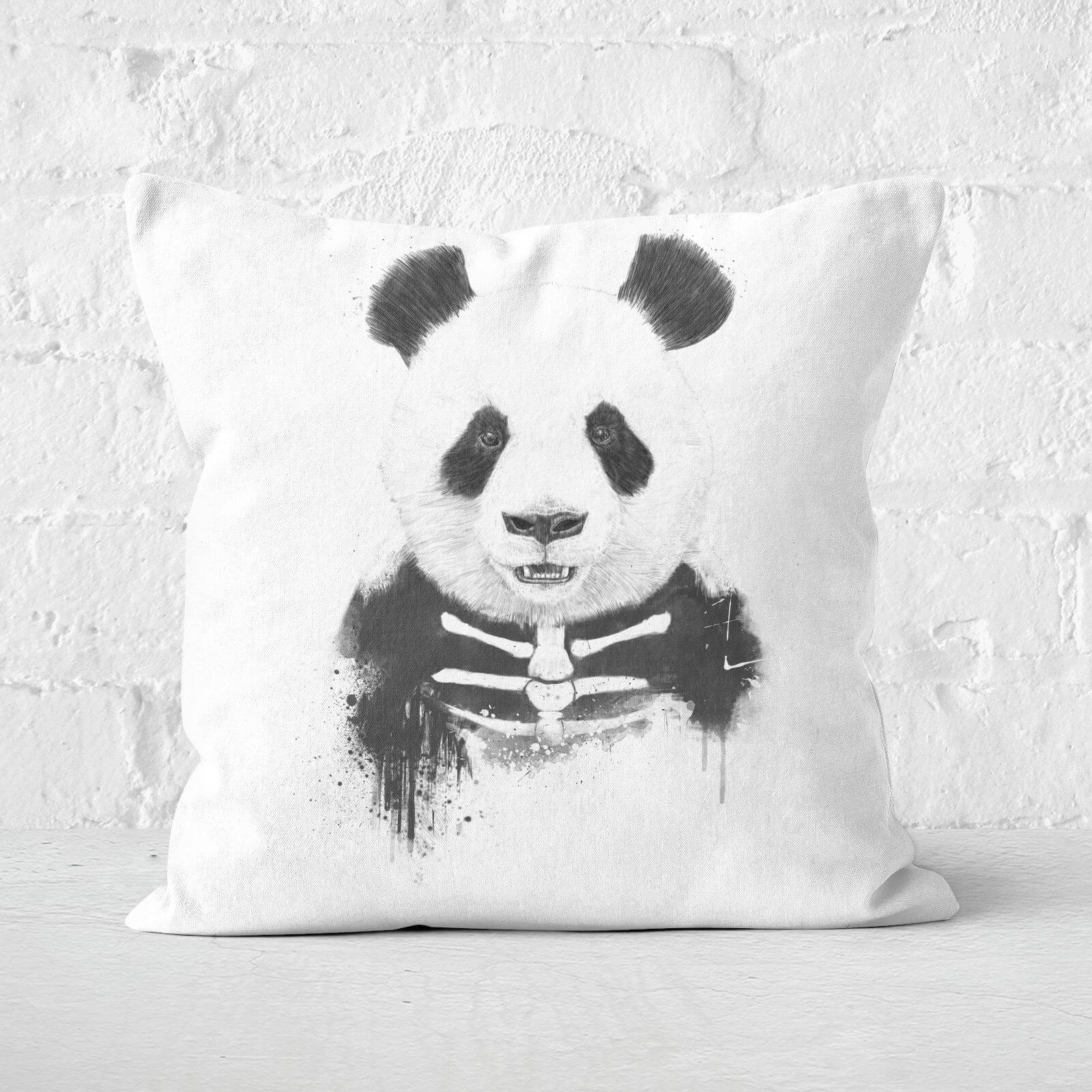 Zombie Panda Cushion Square Cushion - 60x60cm - Soft Touch