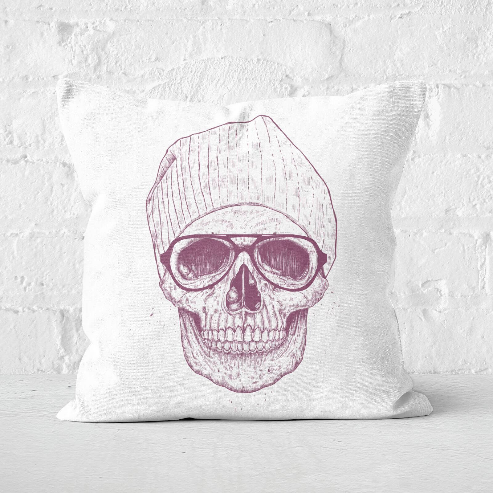 Cool Skull Cushion Square Cushion - 60x60cm - Soft Touch