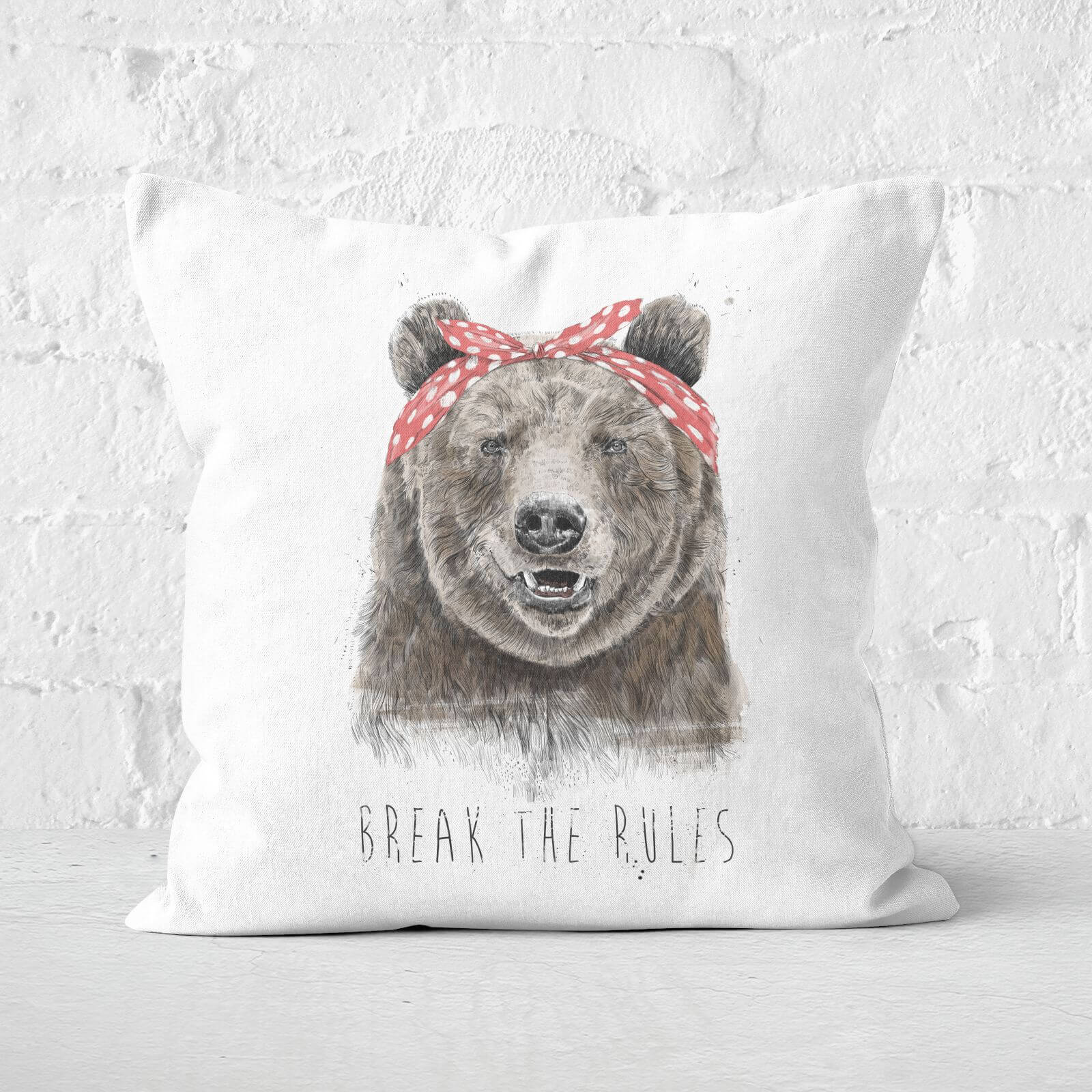 Break The Rules Cushion Square Cushion - 60x60cm - Soft Touch