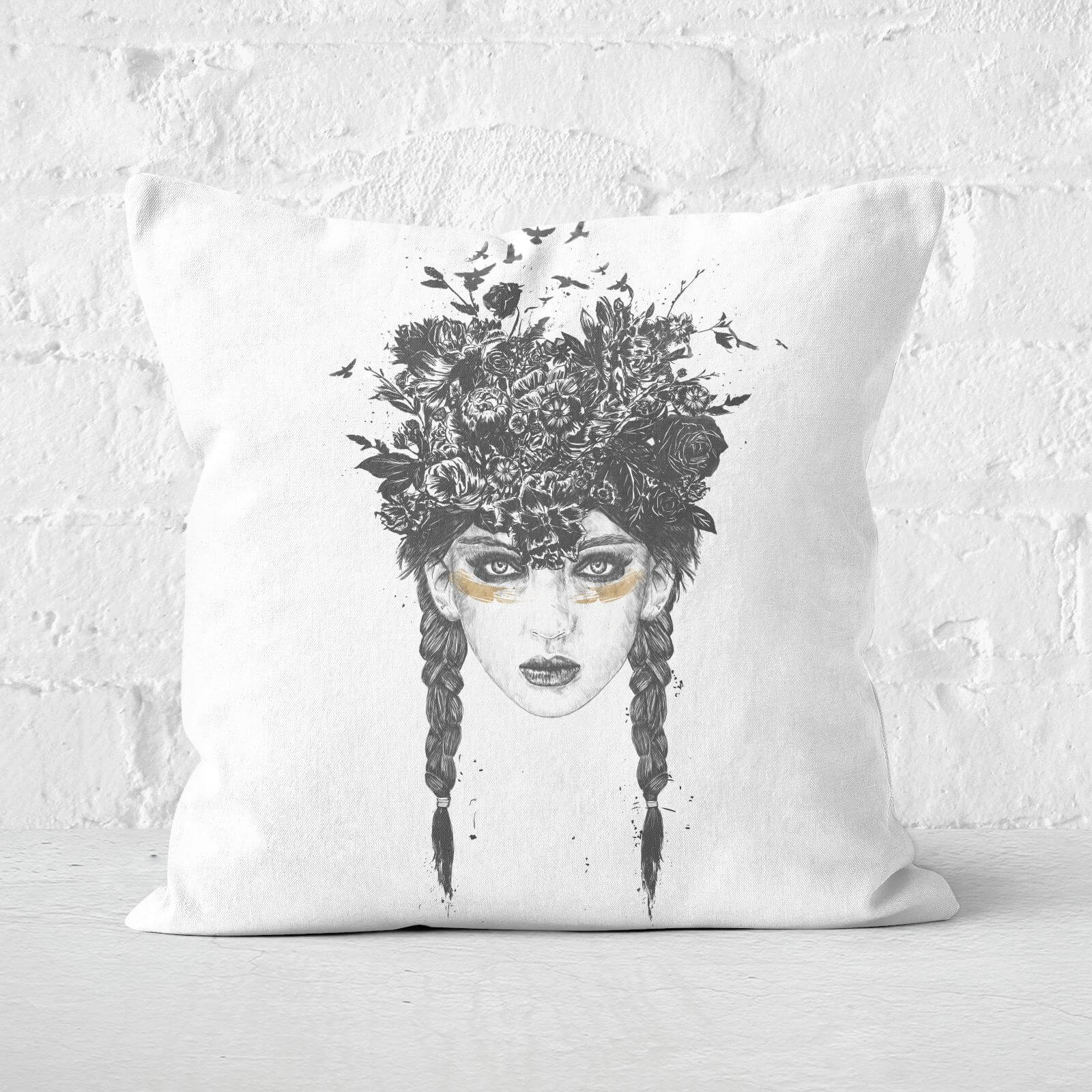 Summer Queen Cushion Square Cushion - 50x50cm - Soft Touch