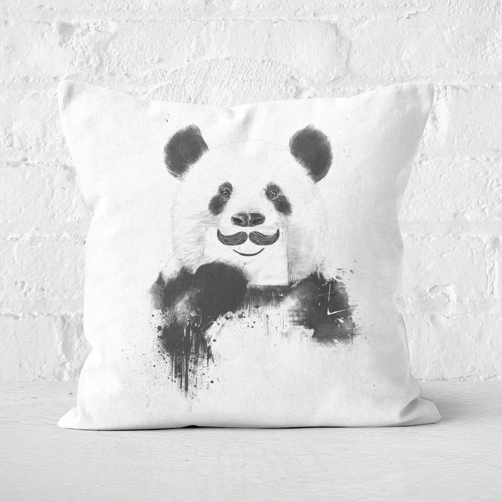 Funny Panda Cushion Square Cushion - 60x60cm - Soft Touch