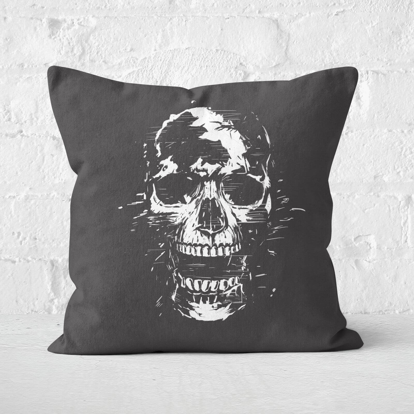 Scream Black & White Cushion Square Cushion - 60x60cm - Soft Touch