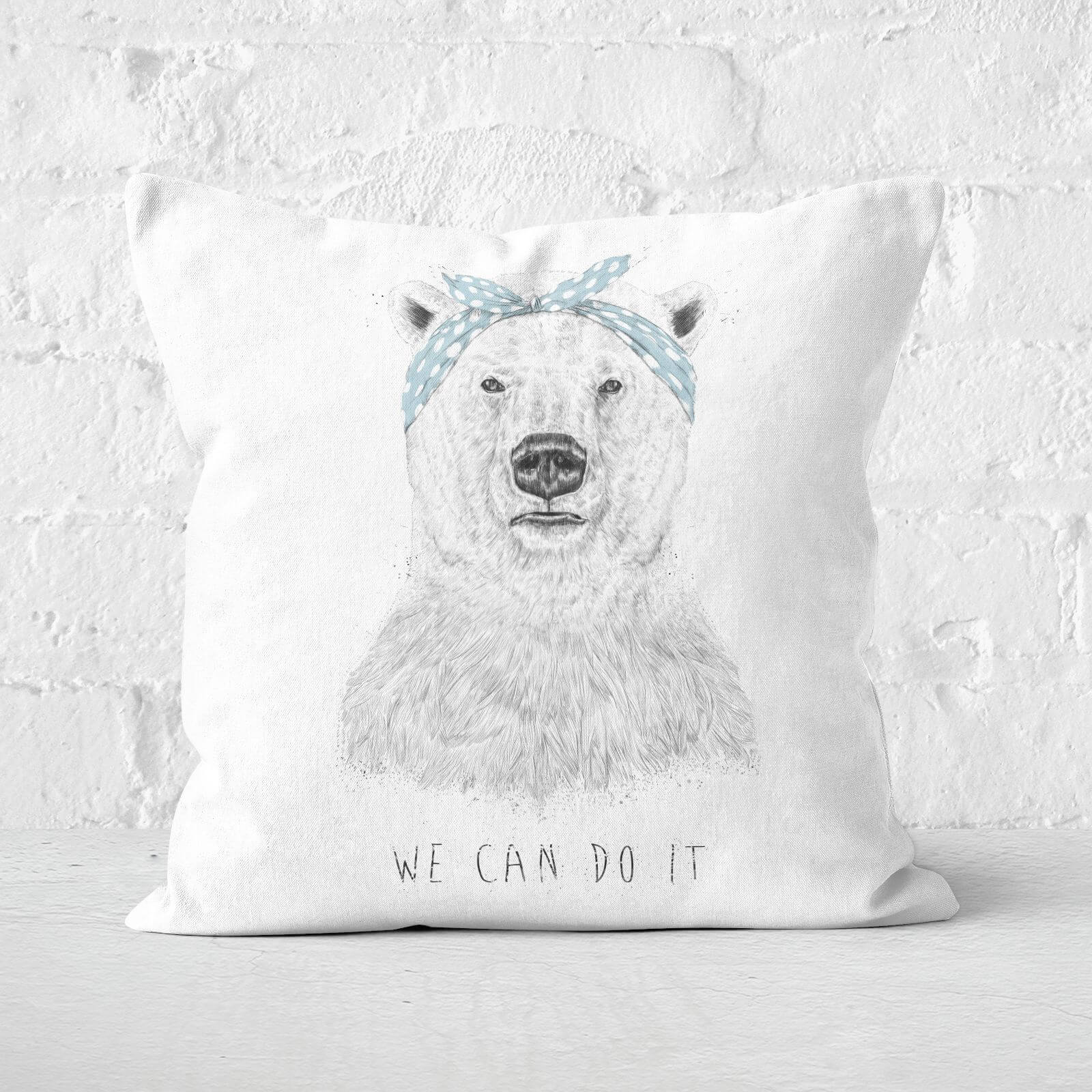 We Can Do It Cushion Square Cushion - 60x60cm - Soft Touch