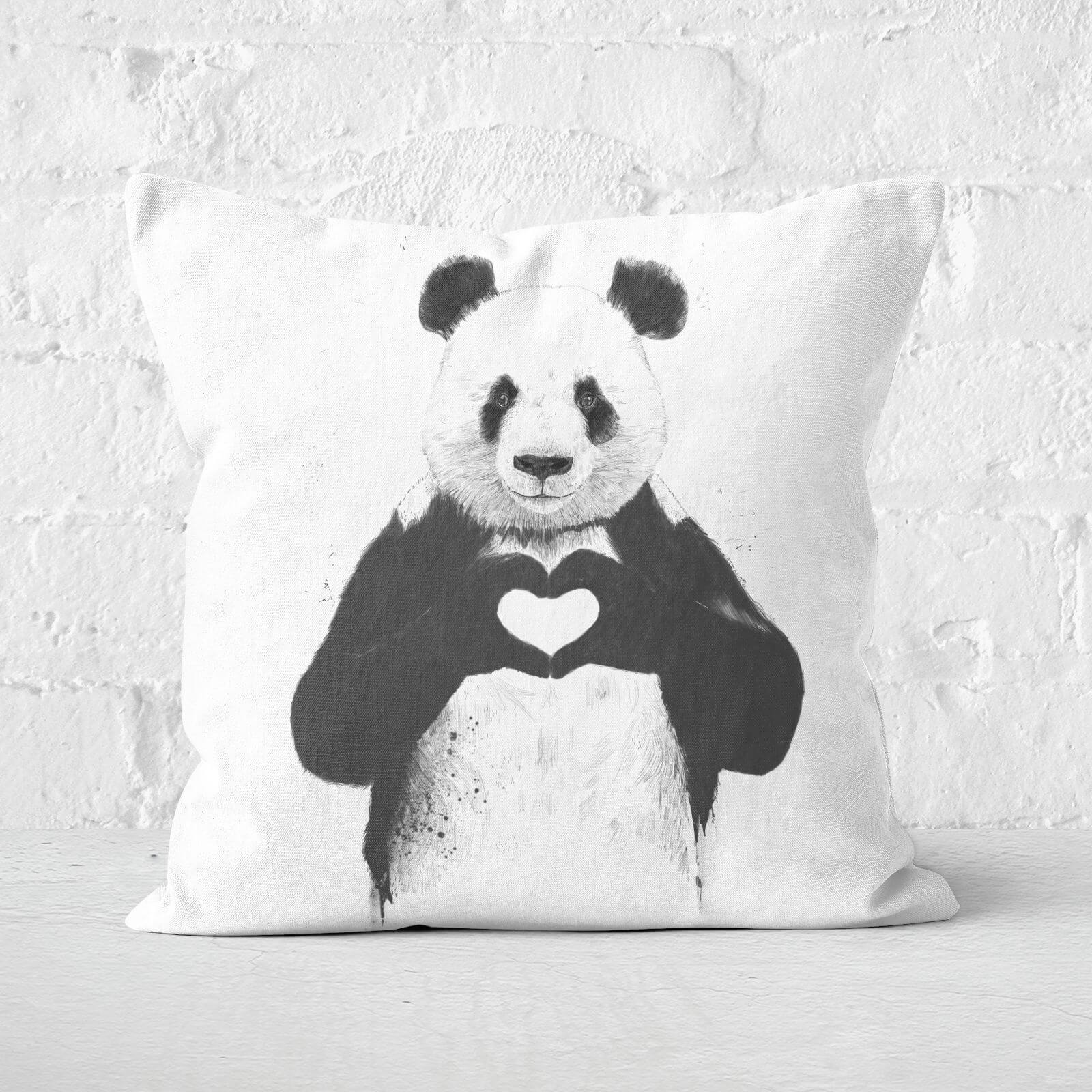 All You Need Is Love Cushion Square Cushion - 60x60cm - Soft Touch