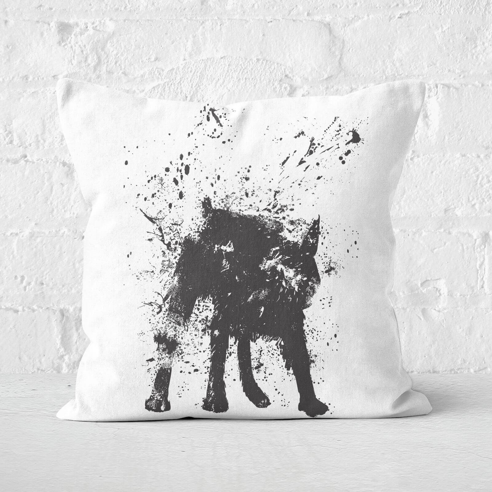 Wet Dog Cushion Square Cushion - 60x60cm - Soft Touch
