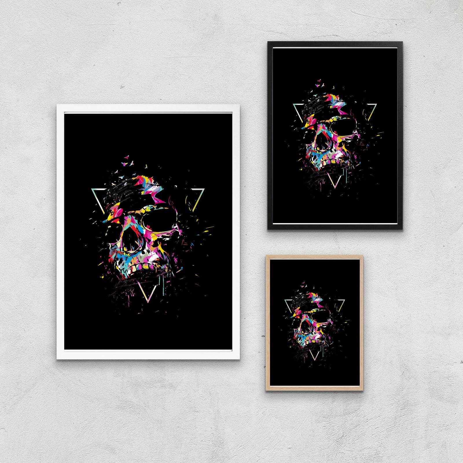 Skull Print Giclee Art Print - A4 - Print Only