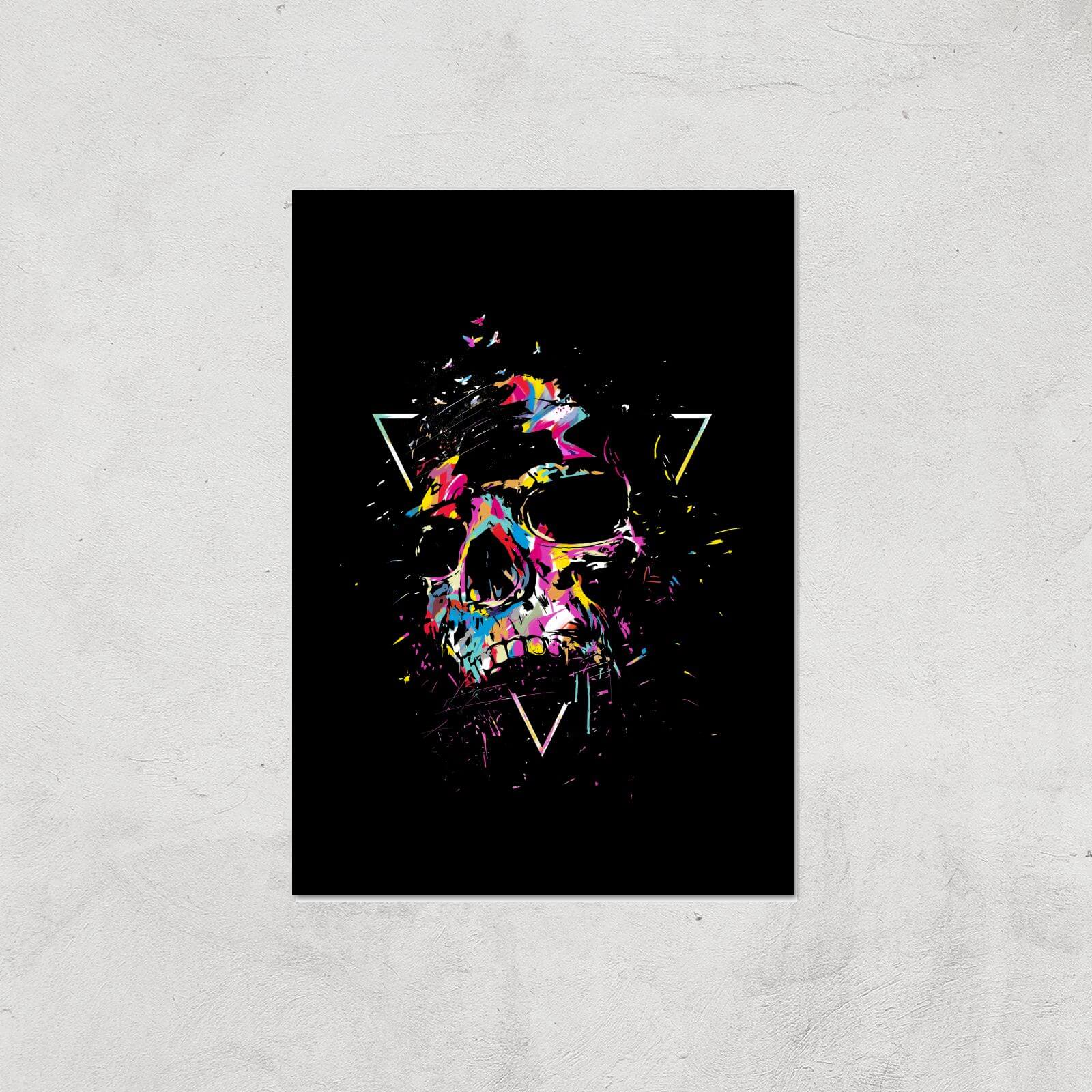 Skull Print Giclee Art Print - A3 - Print Only