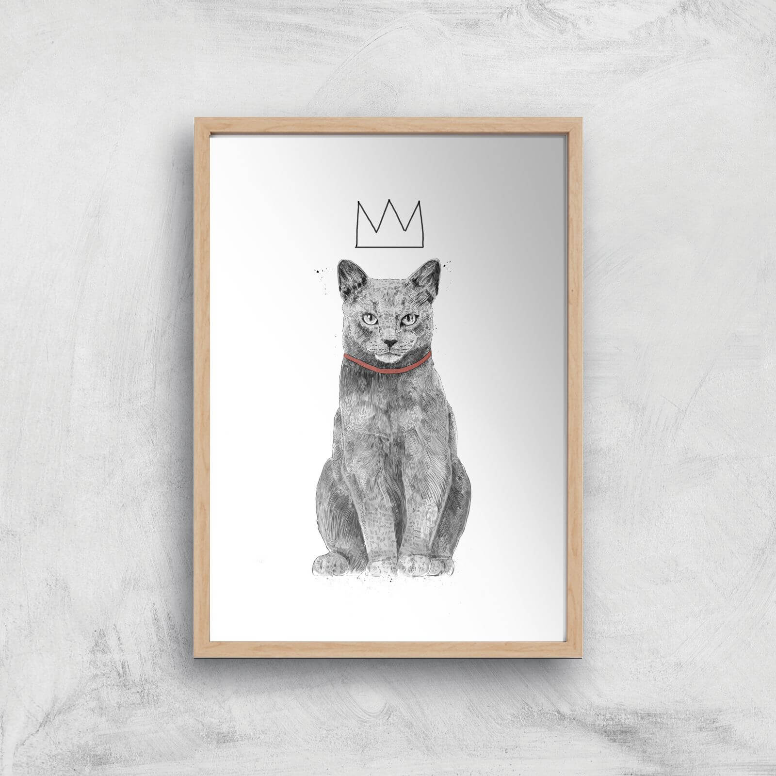 King Of Everything Print Giclee Art Print - A4 - Wooden Frame