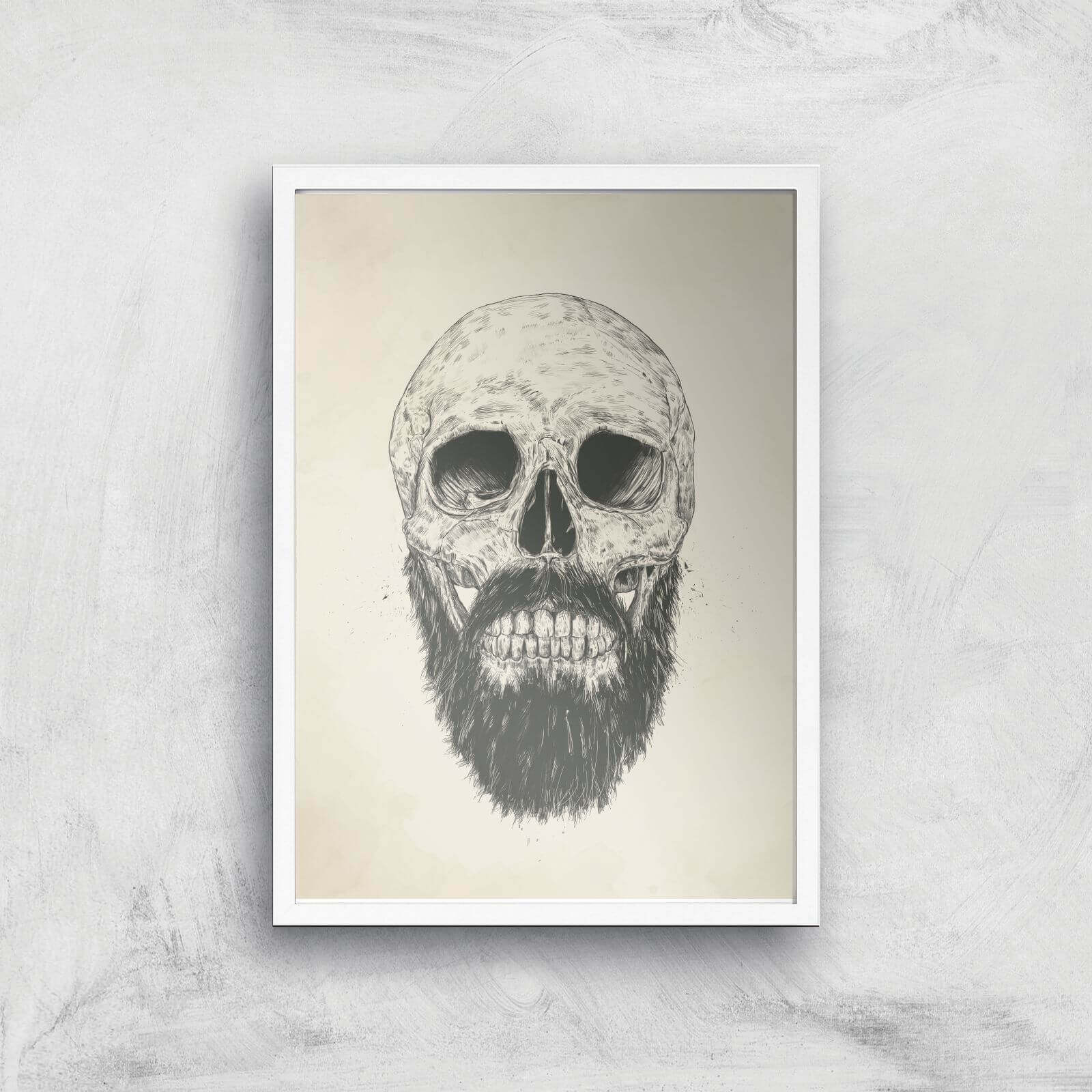 The Beard Is Not Dead Print Giclee Art Print - A3 - White Frame