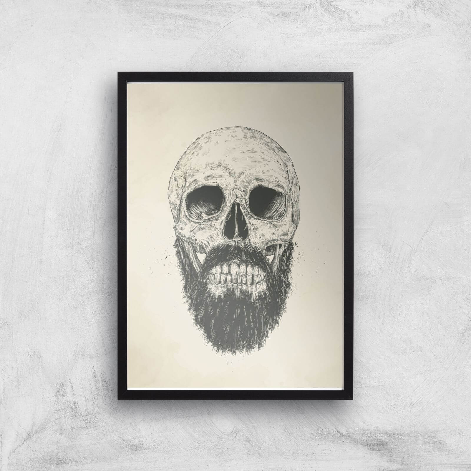 The Beard Is Not Dead Print Giclee Art Print - A3 - Black Frame
