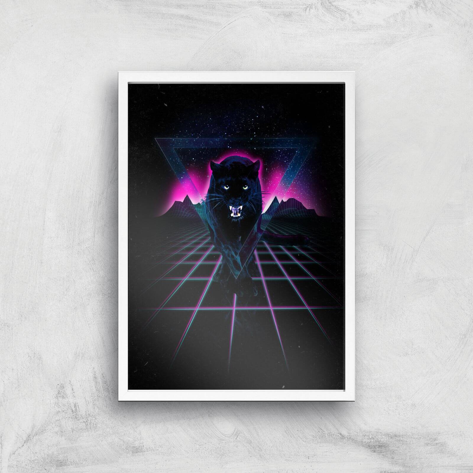 Jaguar Giclee Art Print - A3 - White Frame