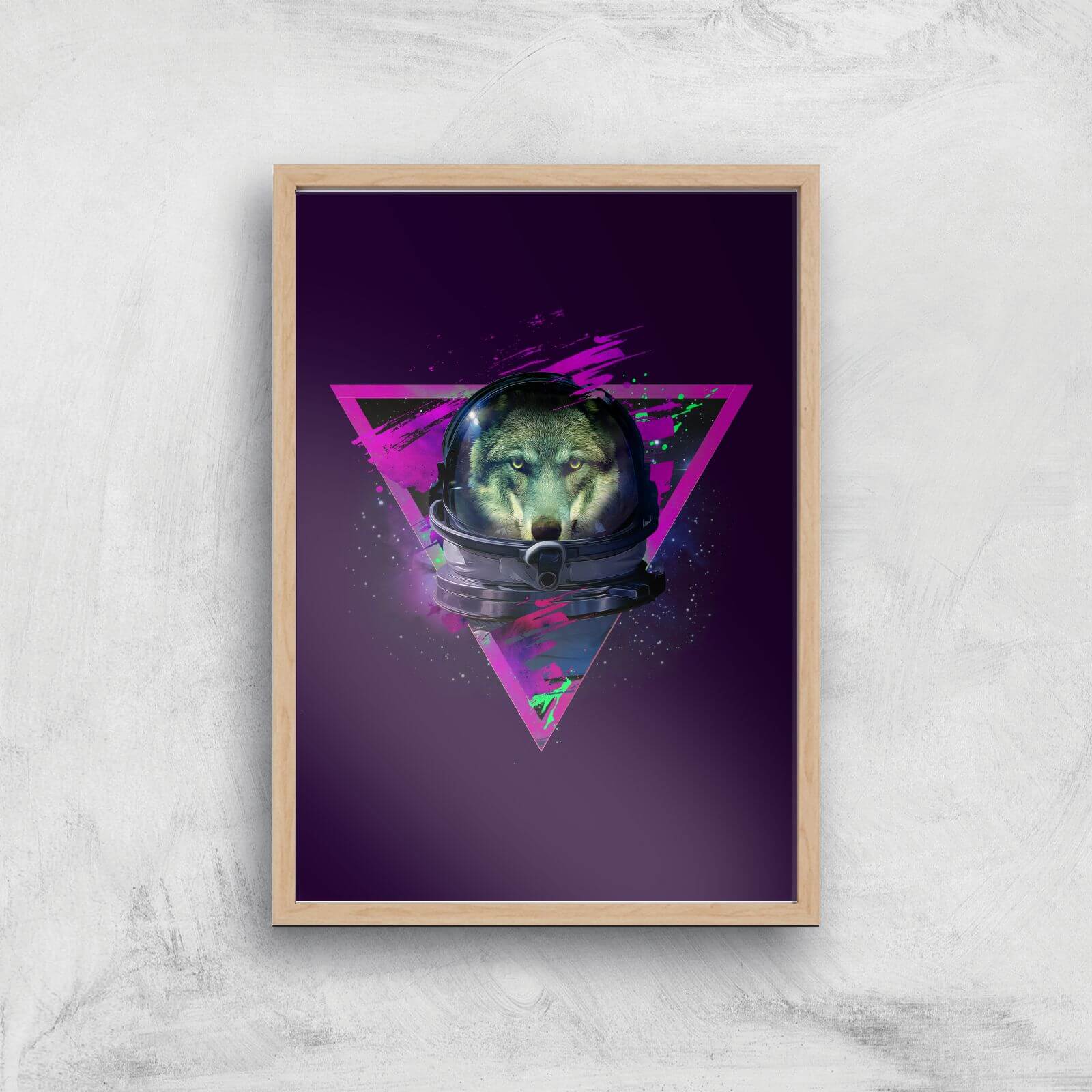 Lonely Astronaut Giclee Art Print - A2 - Wooden Frame