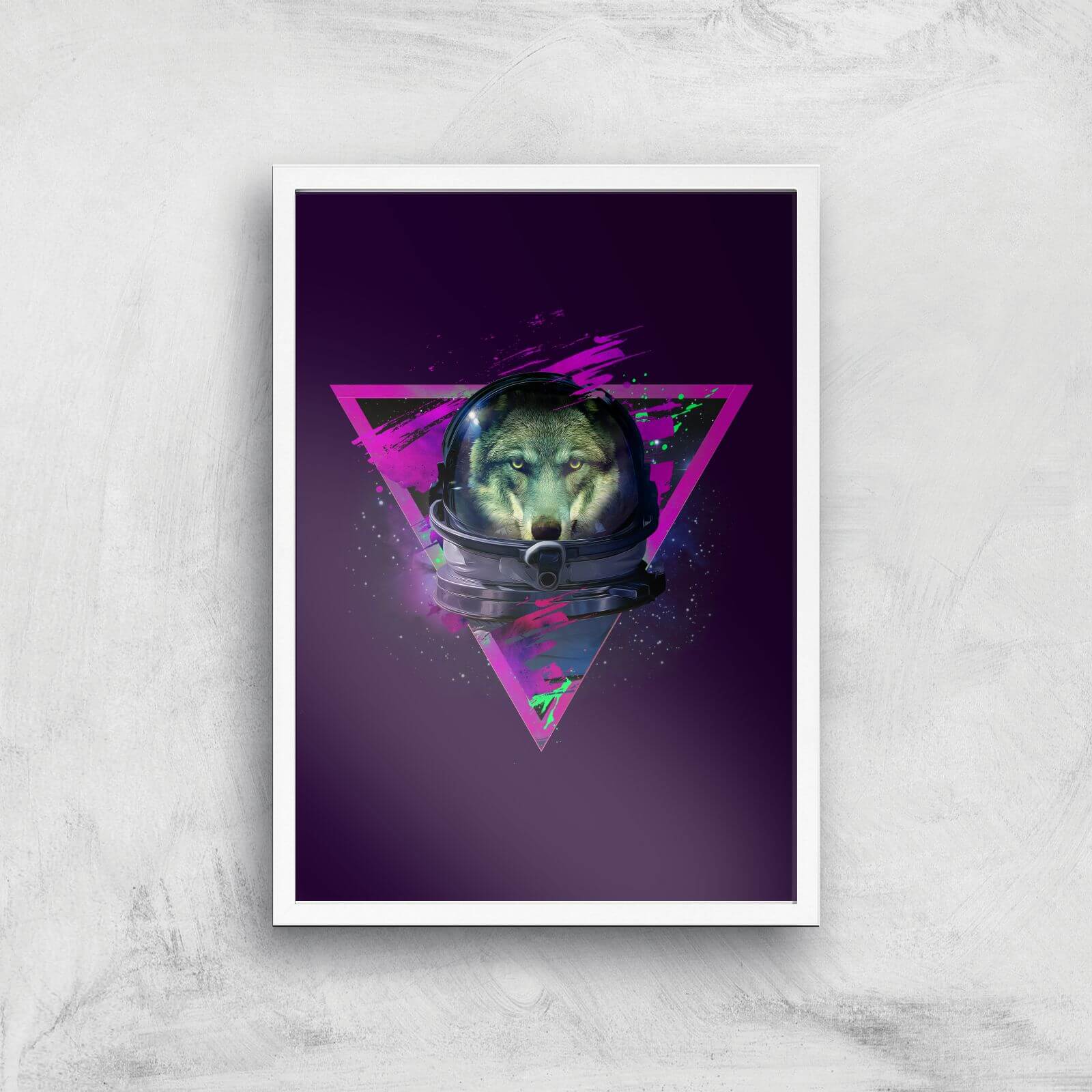 Lonely Astronaut Giclee Art Print - A2 - White Frame